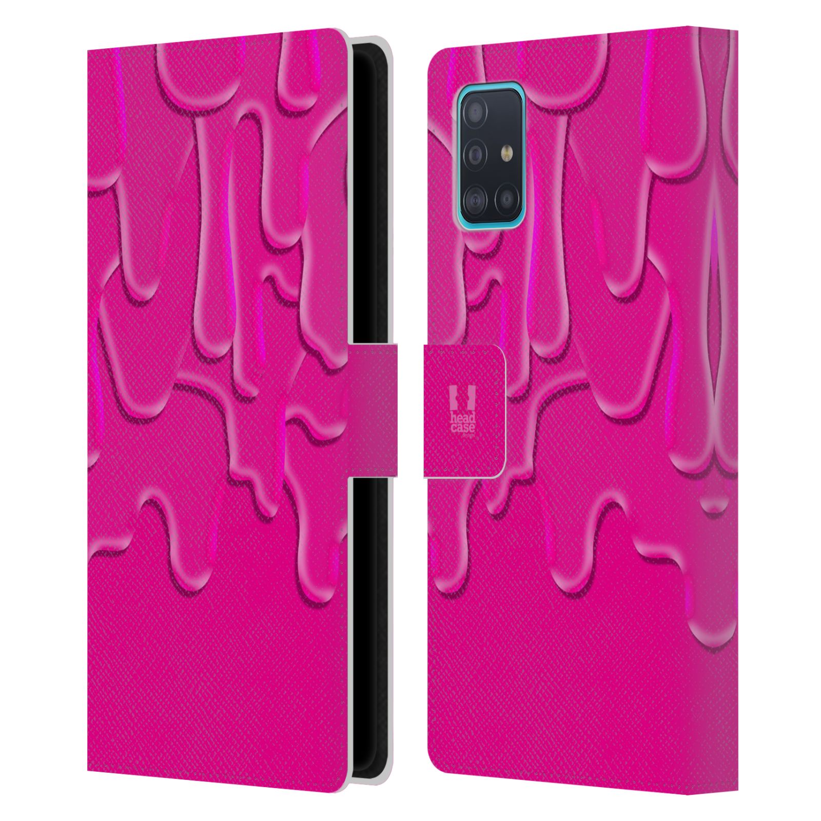Pouzdro na mobil Samsung Galaxy A51 (A515F) ZÁPLAVA BARVA růžová