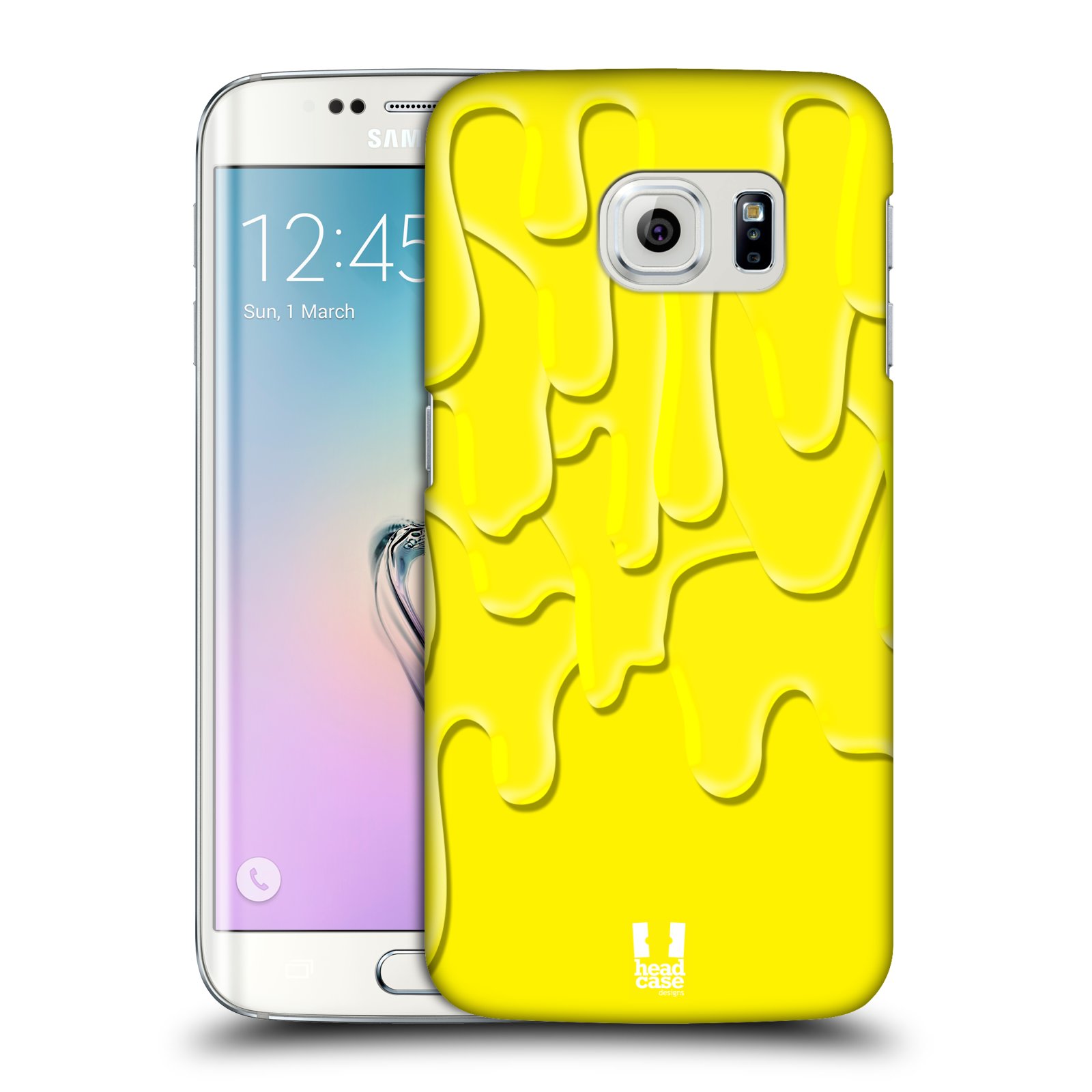 HEAD CASE plastový obal na mobil SAMSUNG Galaxy S6 EDGE (G9250, G925, G925F) vzor Barevná záplava žlutá