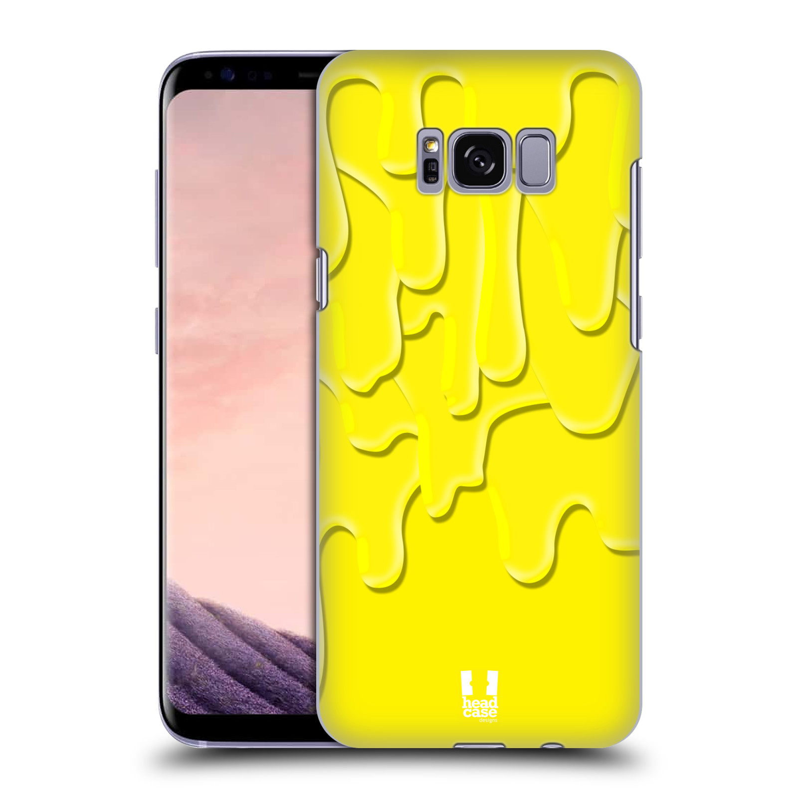 HEAD CASE plastový obal na mobil Samsung Galaxy S8 vzor Barevná záplava žlutá