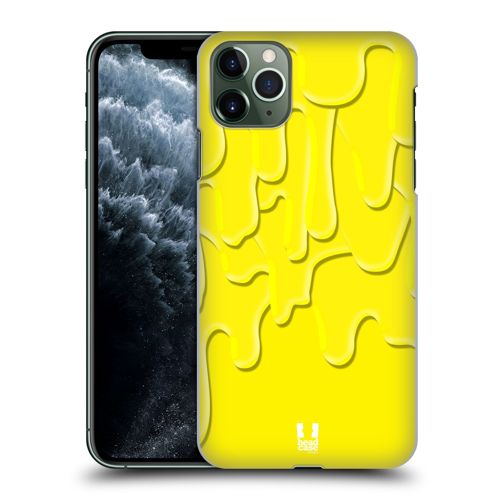 Pouzdro na mobil Apple Iphone 11 PRO MAX - HEAD CASE - vzor Barevná záplava žlutá