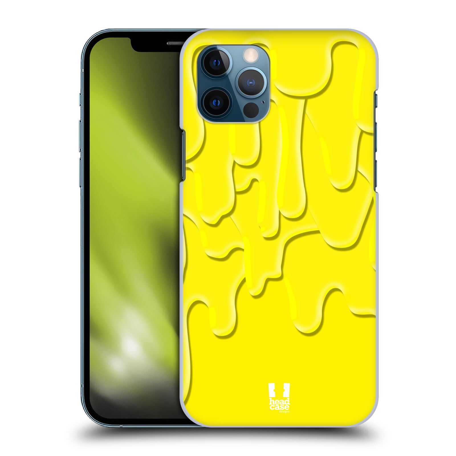 HEAD CASE plastový obal na mobil Apple Iphone 12 / Iphone 12 PRO vzor Barevná záplava žlutá