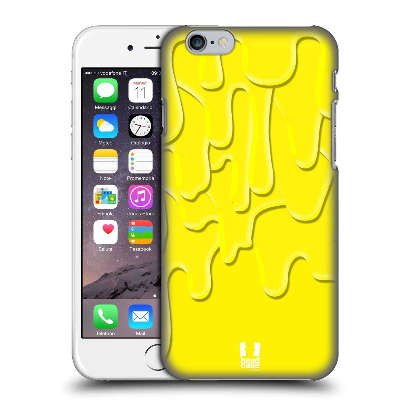 Plastové pouzdro pro mobil Apple Iphone 6/6S vzor Barevná záplava žlutá