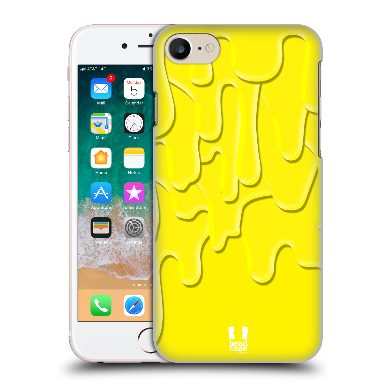 Plastové pouzdro pro mobil Apple Iphone 7/8/SE 2020 vzor Barevná záplava žlutá