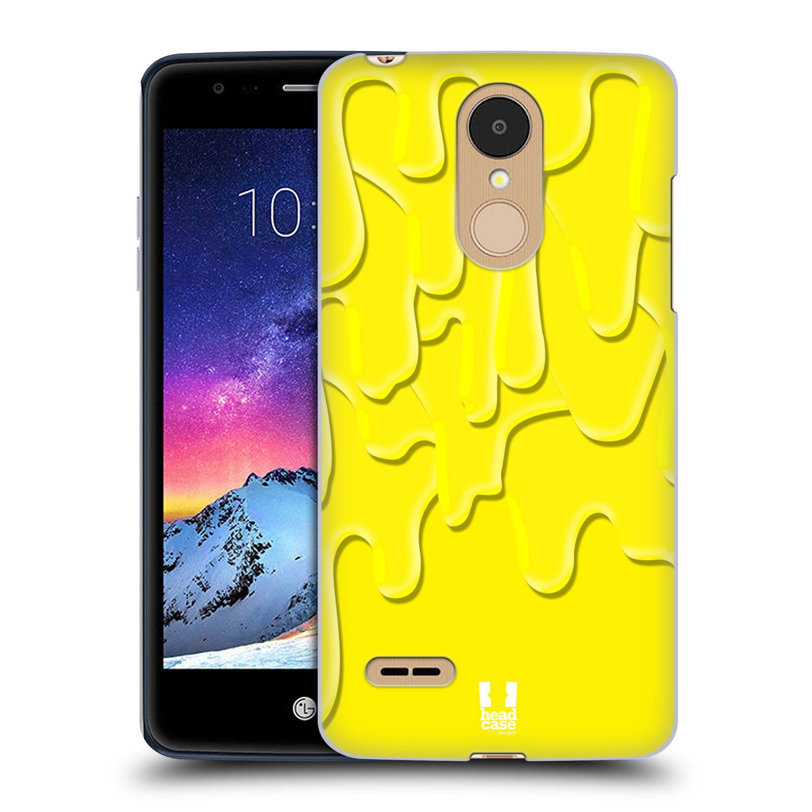 HEAD CASE plastový obal na mobil LG K9 / K8 2018 vzor Barevná záplava žlutá