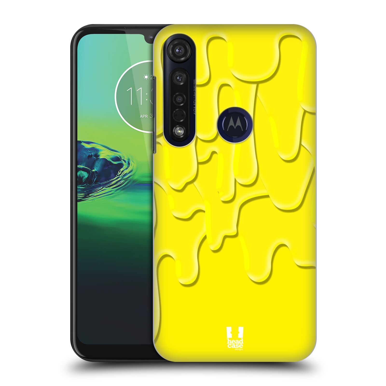Pouzdro na mobil Motorola Moto G8 PLUS - HEAD CASE - vzor Barevná záplava žlutá