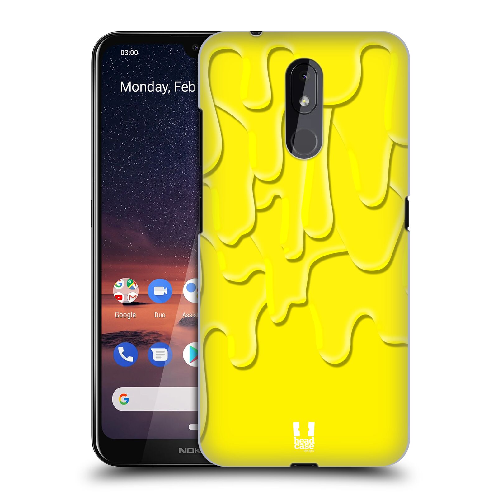 Pouzdro na mobil Nokia 3.2 - HEAD CASE - vzor Barevná záplava žlutá
