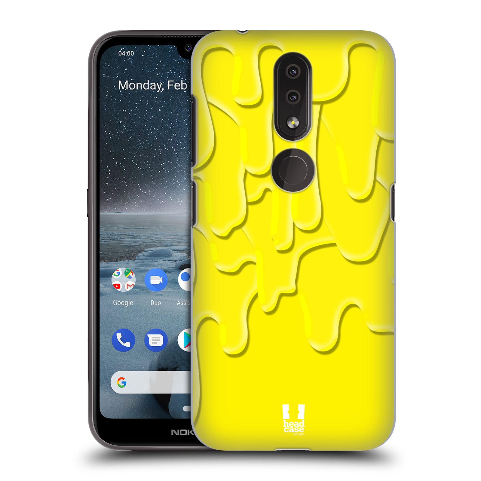 Pouzdro na mobil Nokia 4.2 - HEAD CASE - vzor Barevná záplava žlutá