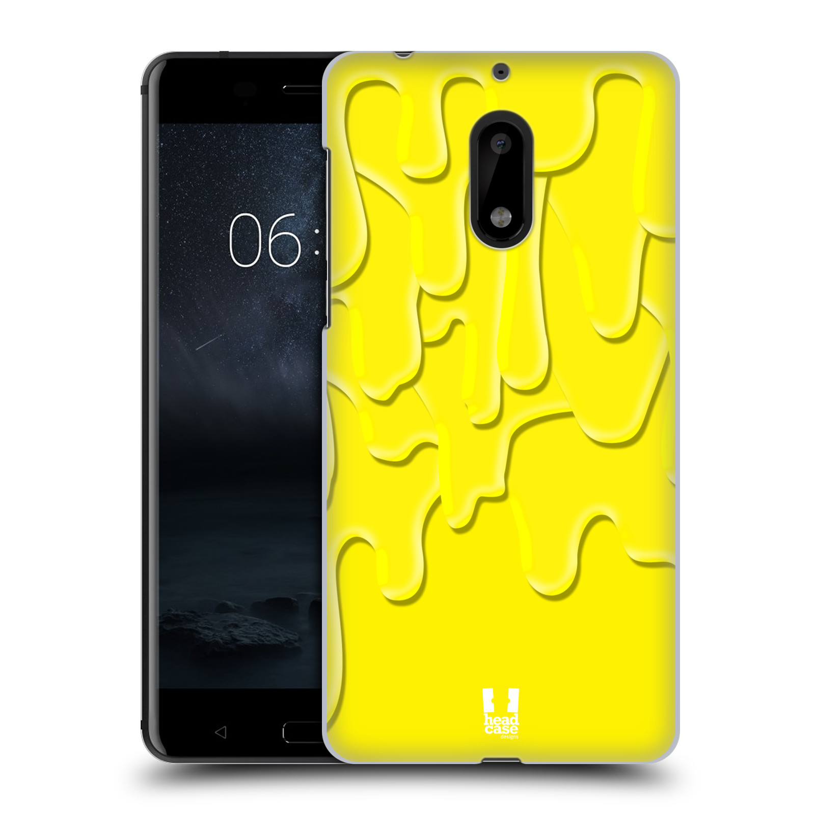HEAD CASE plastový obal na mobil Nokia 6 vzor Barevná záplava žlutá