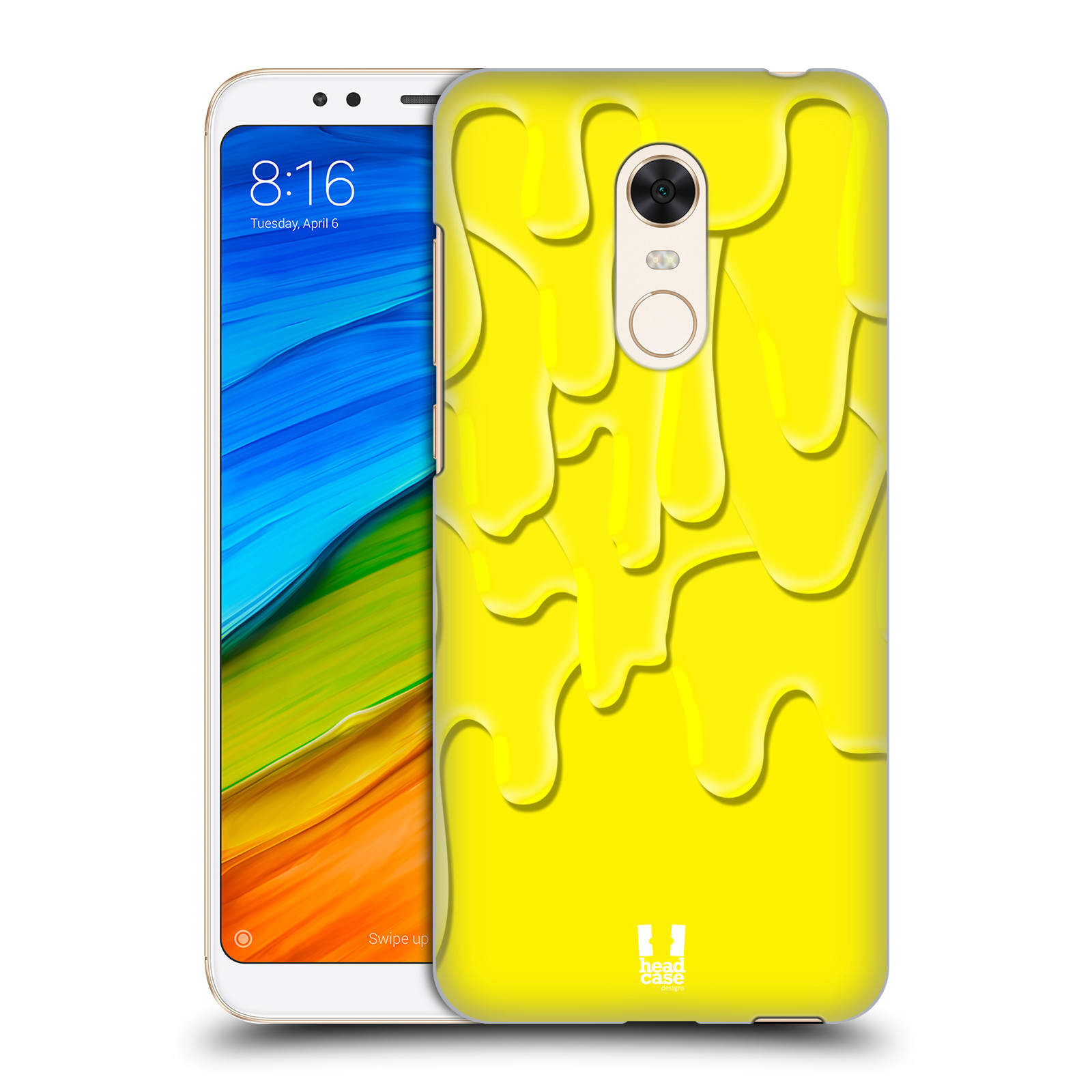 HEAD CASE plastový obal na mobil Xiaomi Redmi 5 PLUS vzor Barevná záplava žlutá