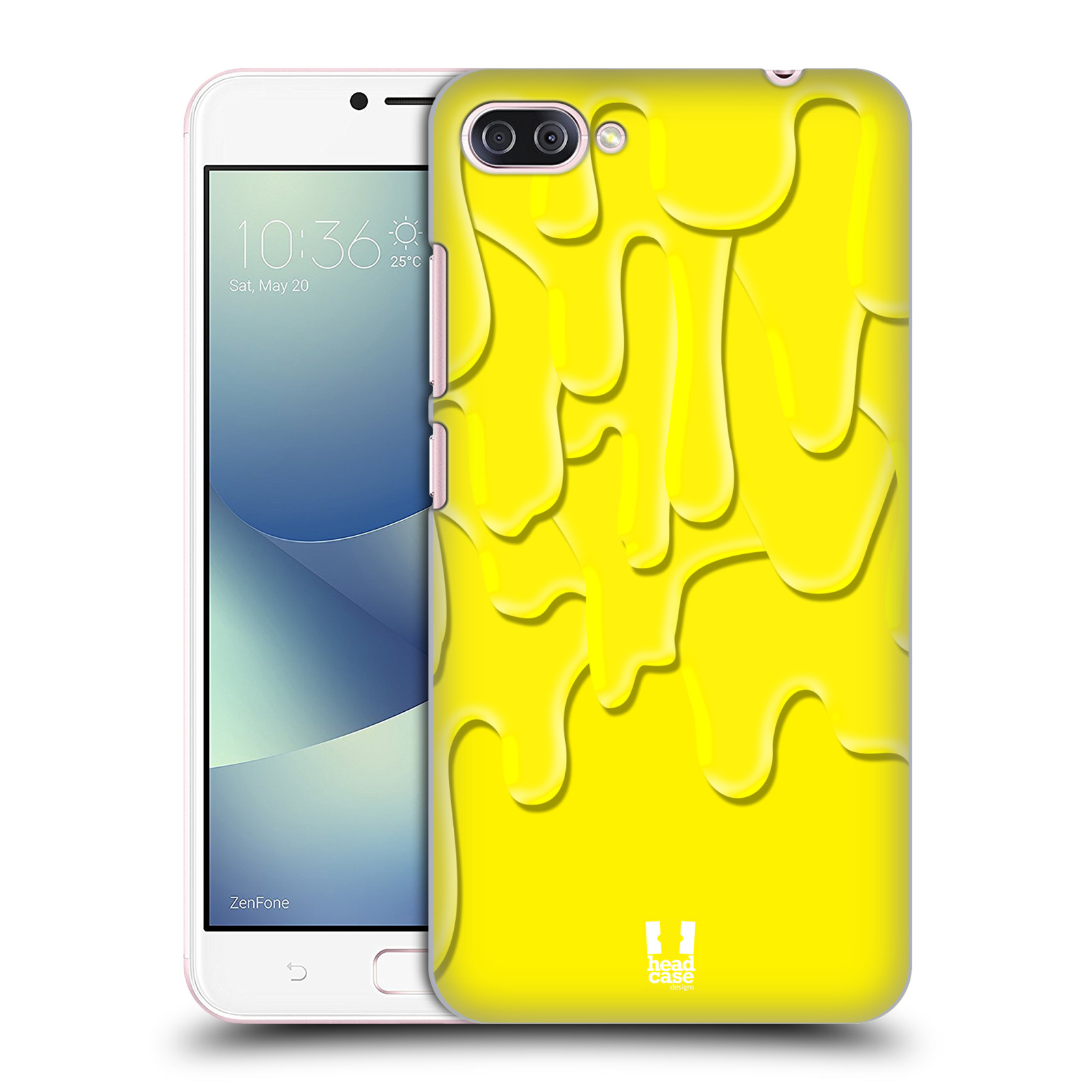 HEAD CASE plastový obal na mobil Asus Zenfone 4 MAX ZC554KL vzor Barevná záplava žlutá