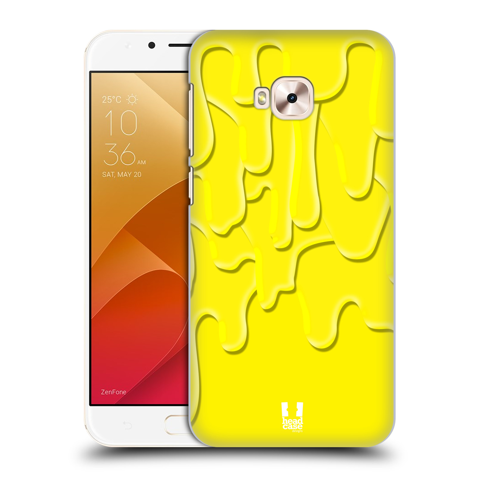 HEAD CASE plastový obal na mobil Asus Zenfone 4 Selfie Pro ZD552KL vzor Barevná záplava žlutá