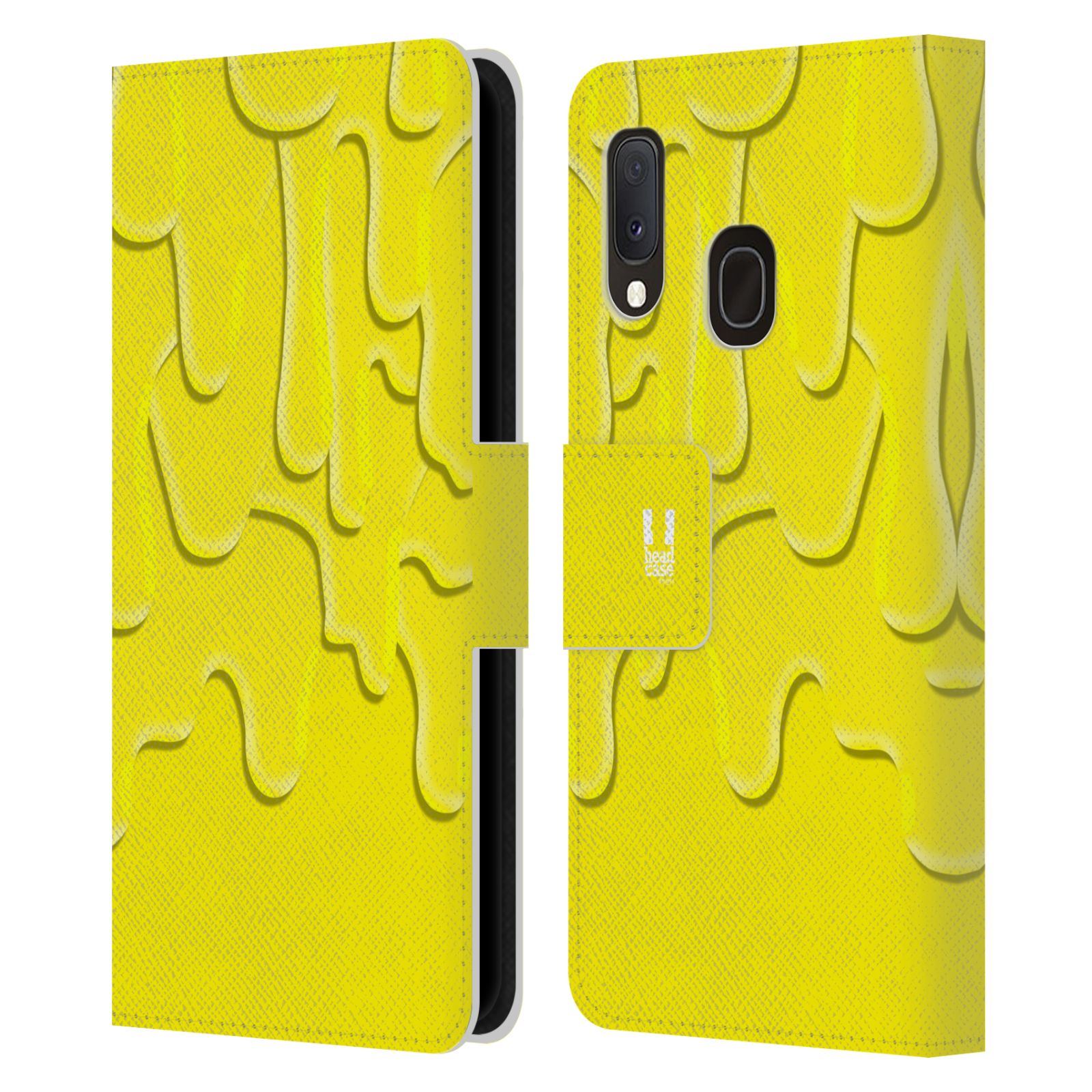 Pouzdro na mobil Samsung Galaxy A20e ZÁPLAVA BARVA žlutá