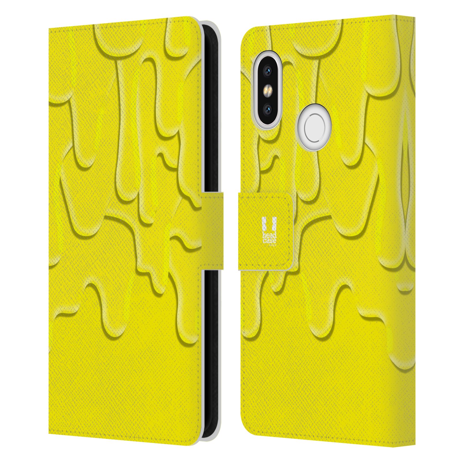 HEAD CASE Flipové pouzdro pro mobil Xiaomi Mi 8 ZÁPLAVA BARVA žlutá