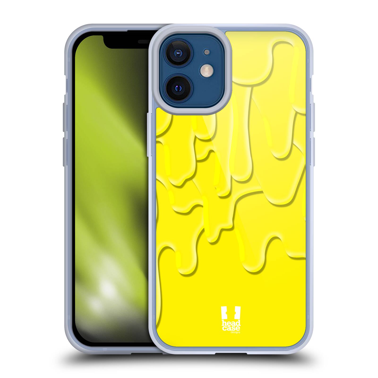 Plastový obal na mobil Apple Iphone 12 MINI vzor Barevná záplava žlutá