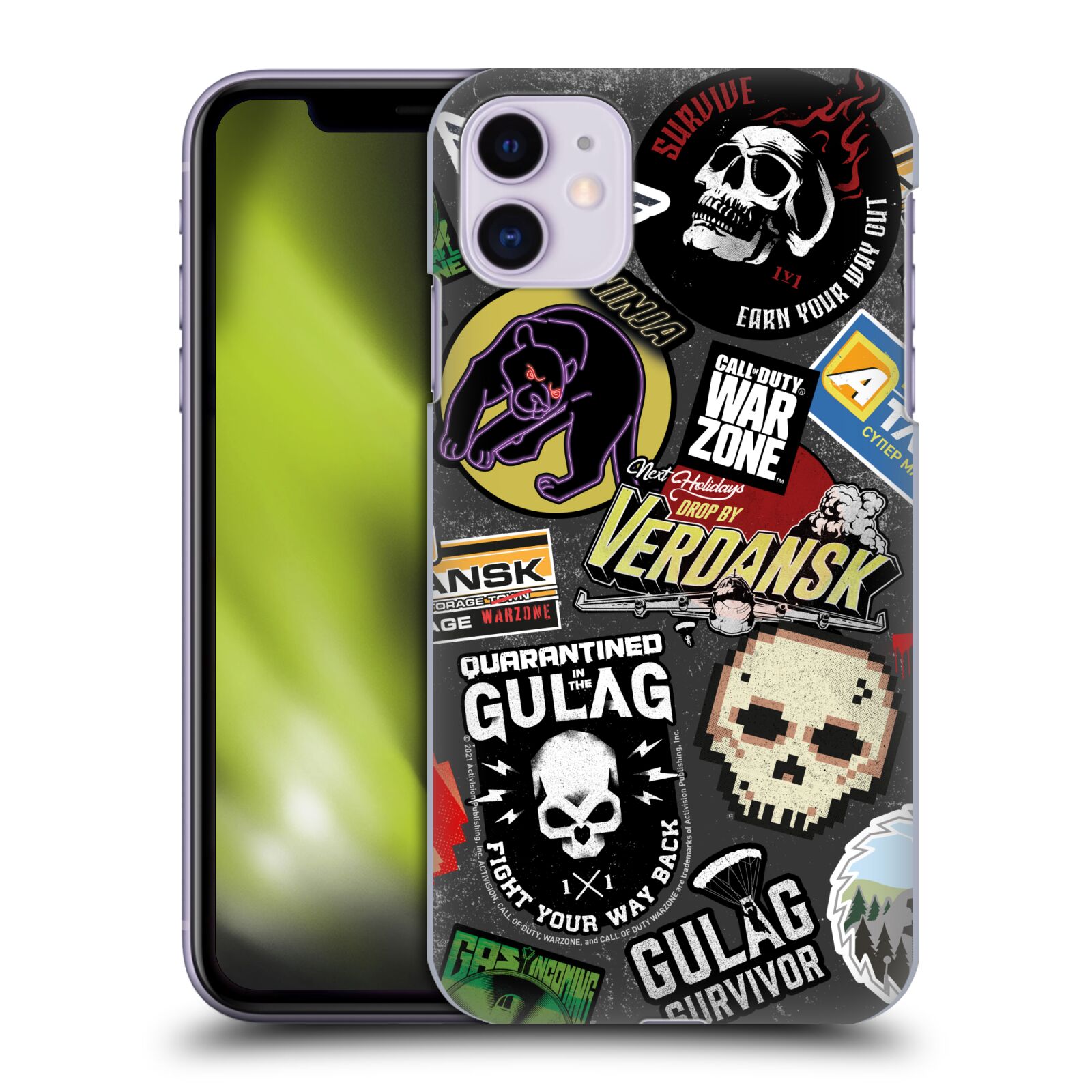 Zadní obal pro mobil Apple Iphone 11 - HEAD CASE - Call of Duty Warzone - Sticker Bomb