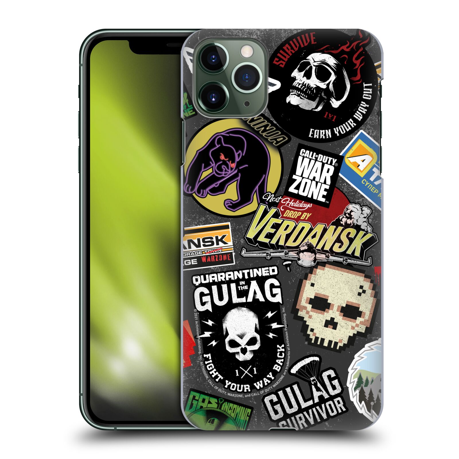 Zadní obal pro mobil Apple Iphone 11 PRO MAX - HEAD CASE - Call of Duty Warzone - Sticker Bomb
