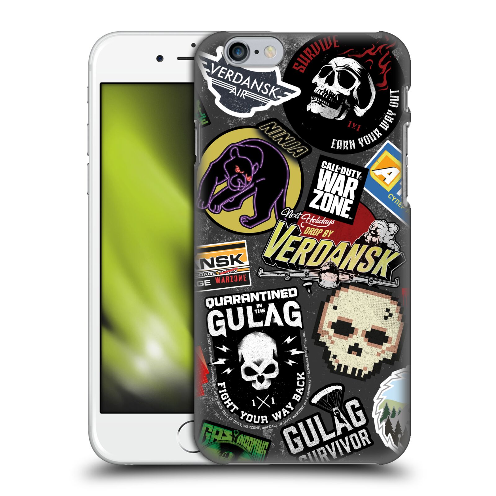 Zadní obal pro mobil Apple Iphone 6/6S - HEAD CASE - Call of Duty Warzone - Sticker Bomb