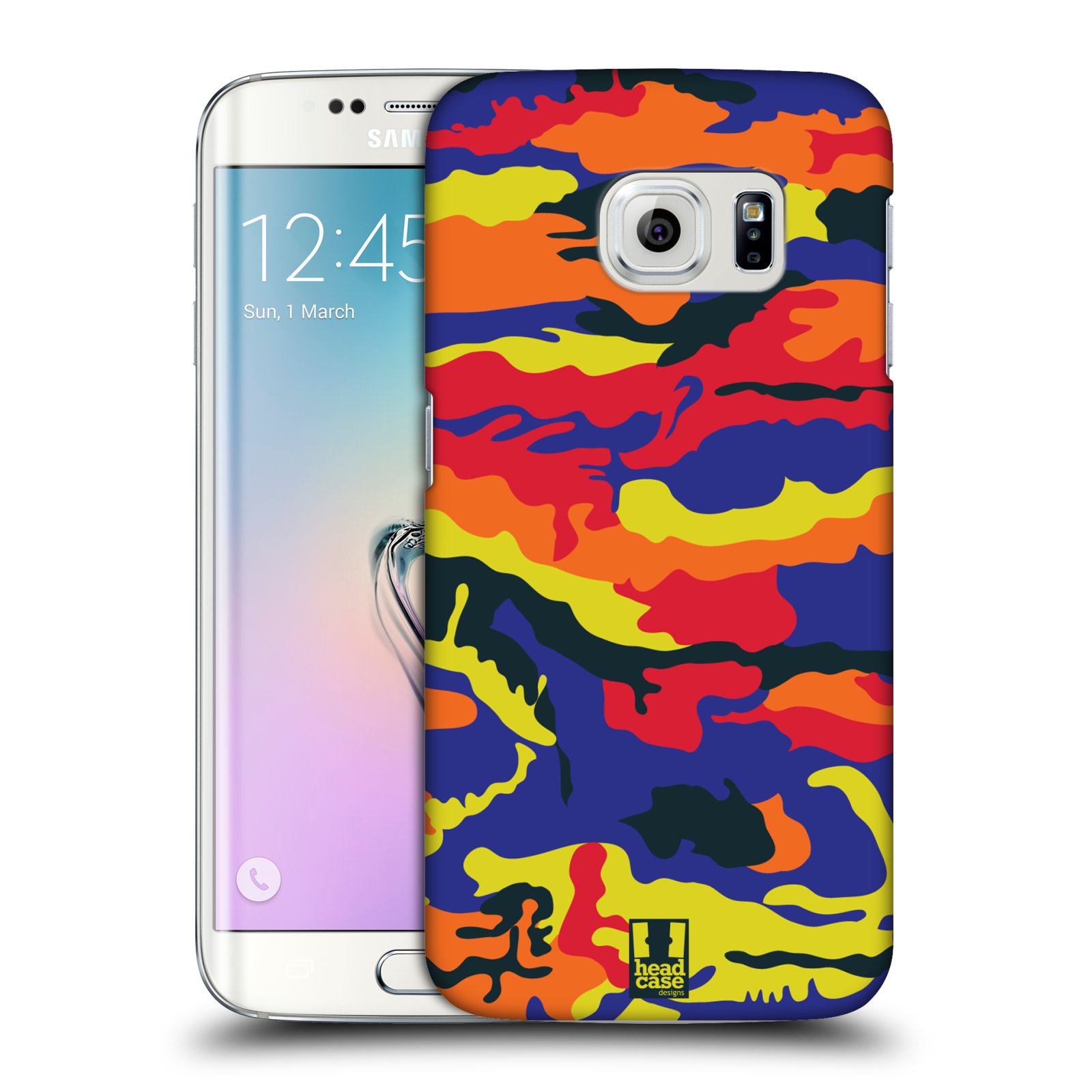 HEAD CASE plastový obal na mobil SAMSUNG Galaxy S6 EDGE (G9250, G925, G925F) vzor Barevná kamufláž RGB