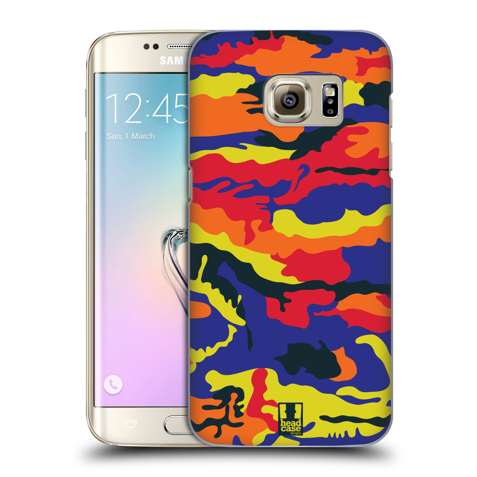 HEAD CASE plastový obal na mobil SAMSUNG GALAXY S7 EDGE vzor Barevná kamufláž RGB