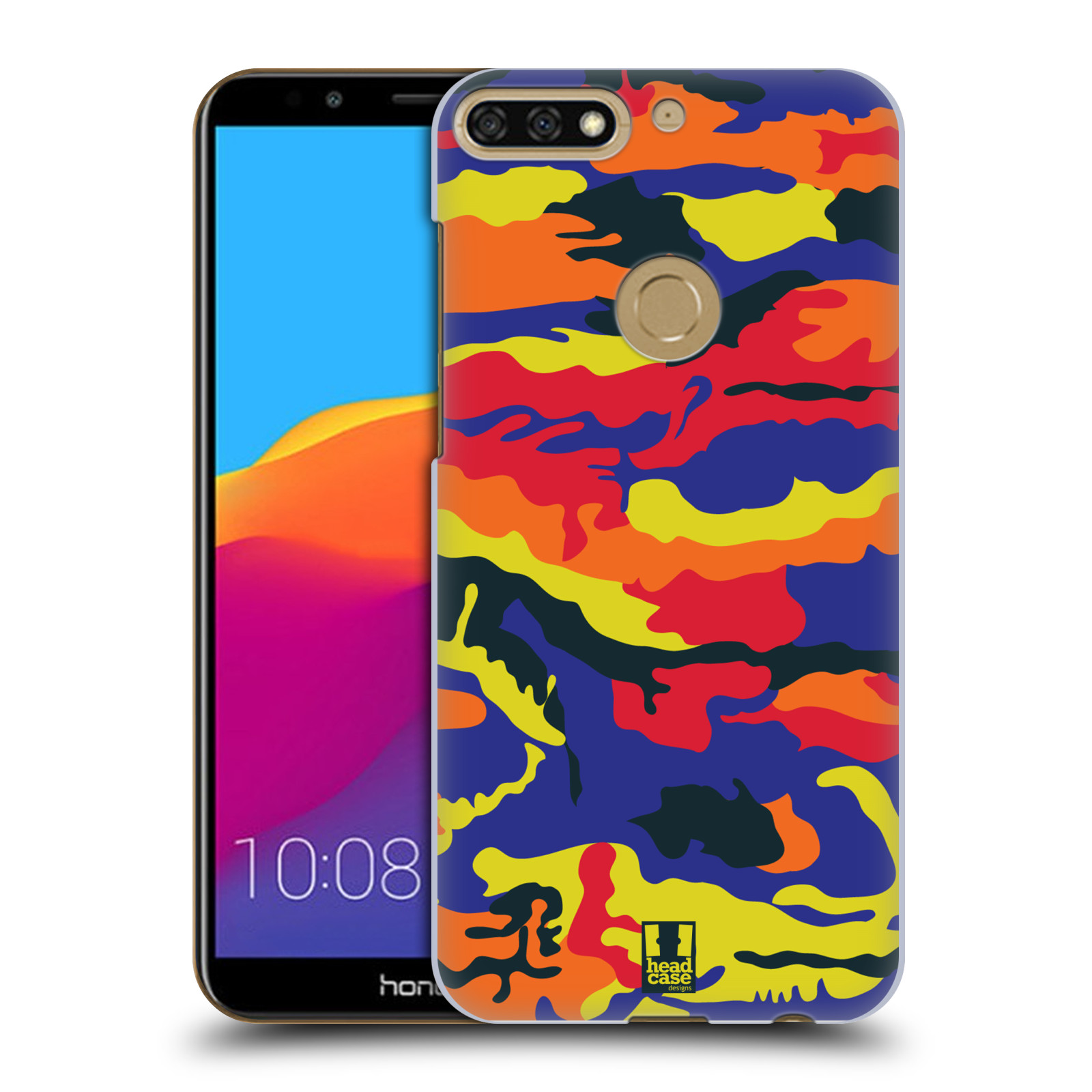 HEAD CASE plastový obal na mobil Honor 7c vzor Barevná kamufláž RGB