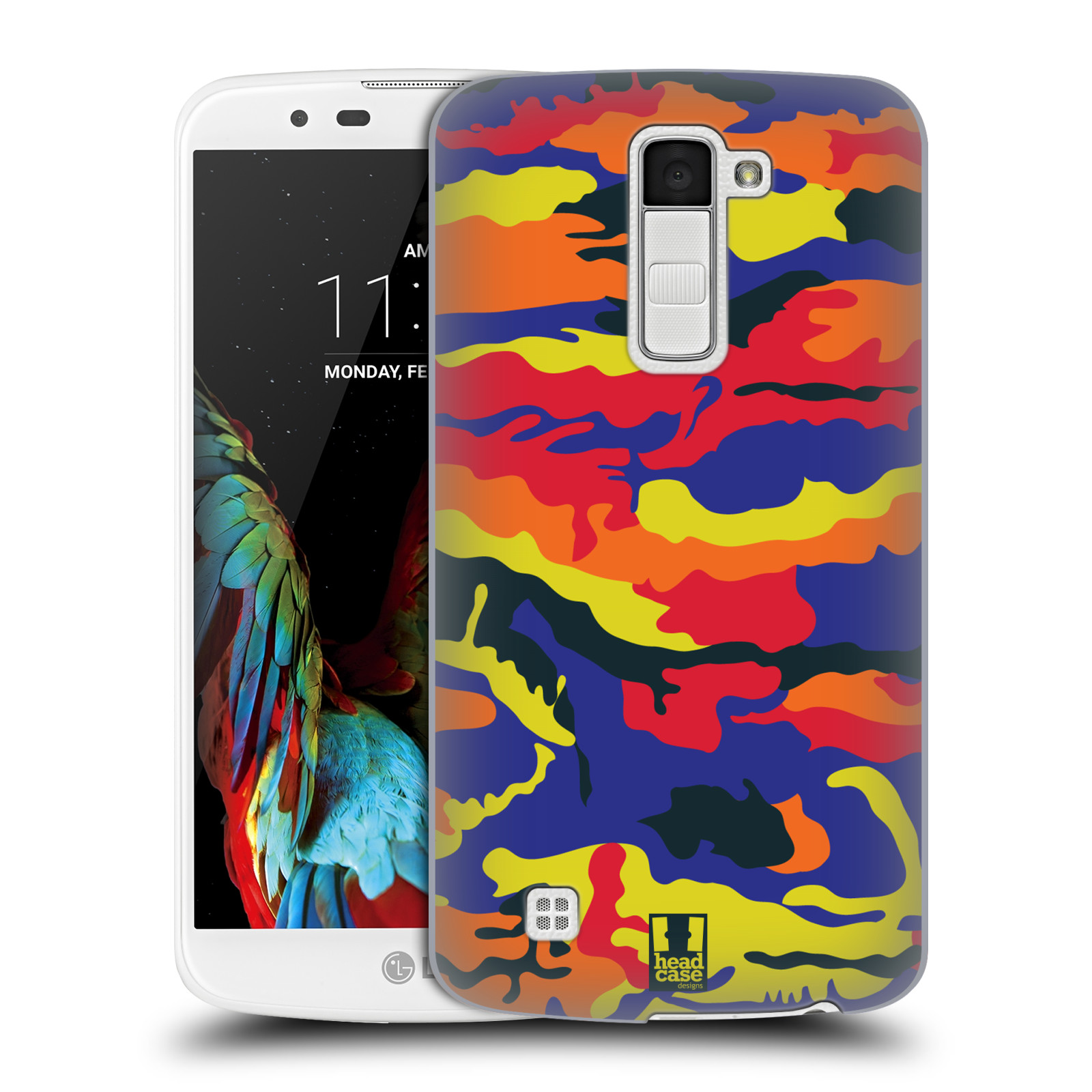 HEAD CASE plastový obal na mobil LG K10 vzor Barevná kamufláž RGB