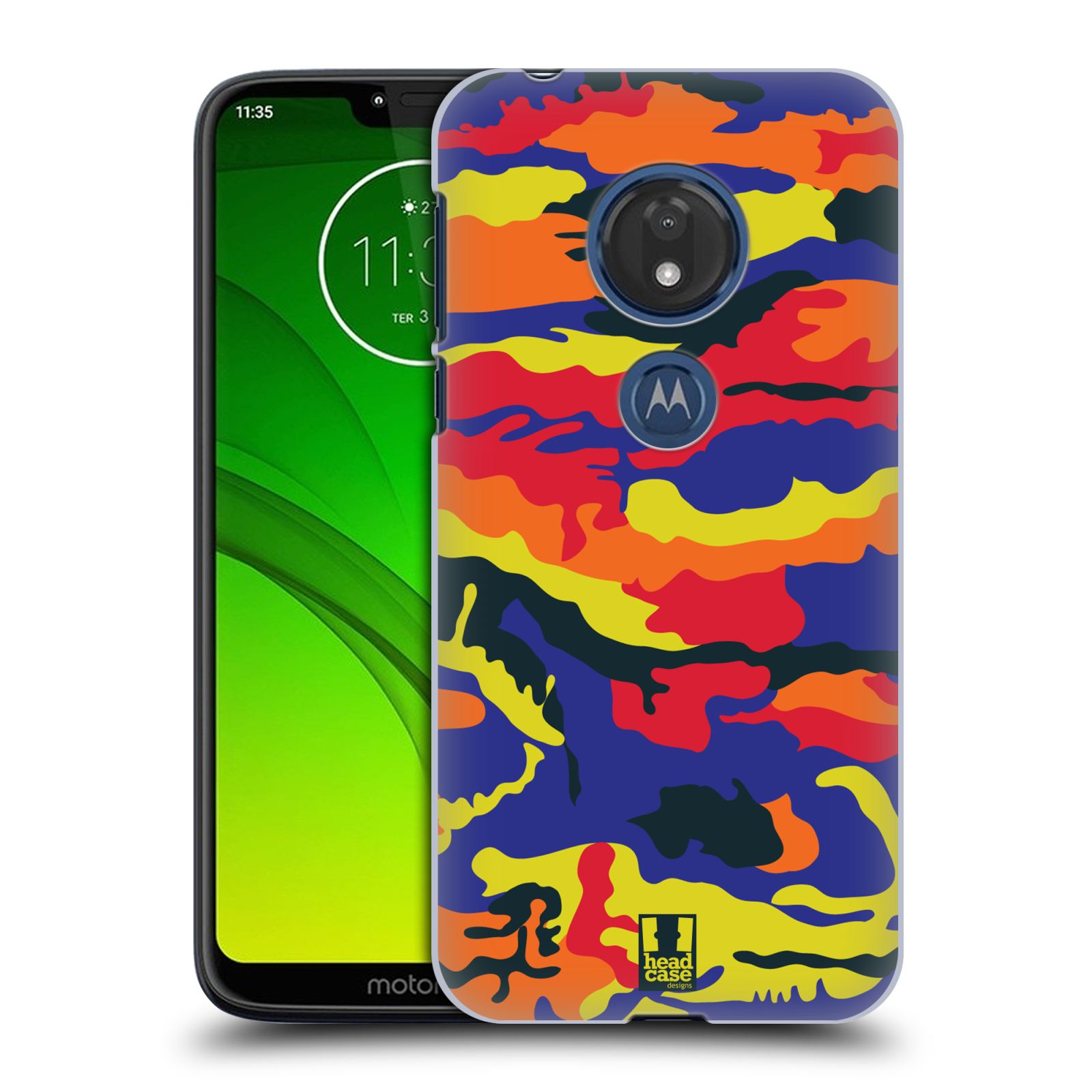 Pouzdro na mobil Motorola Moto G7 Play vzor Barevná kamufláž RGB