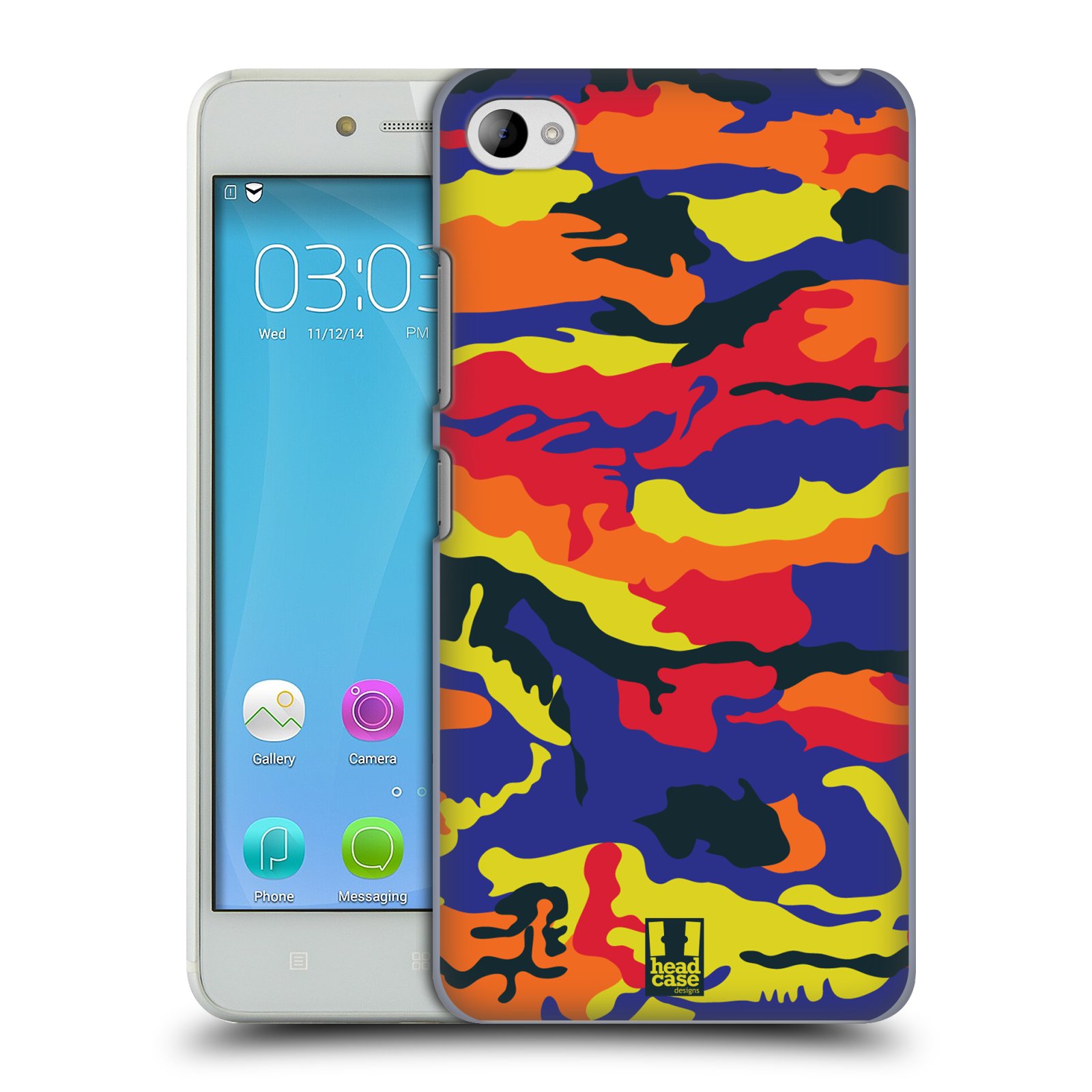 HEAD CASE pevný plastový obal na mobil LENOVO S90 vzor Barevná kamufláž RGB