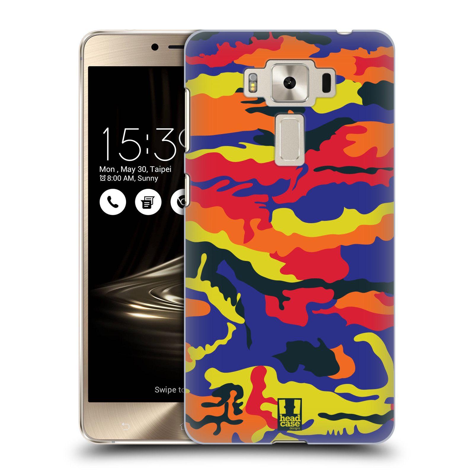 HEAD CASE plastový obal na mobil Asus Zenfone 3 DELUXE ZS550KL vzor Barevná kamufláž RGB