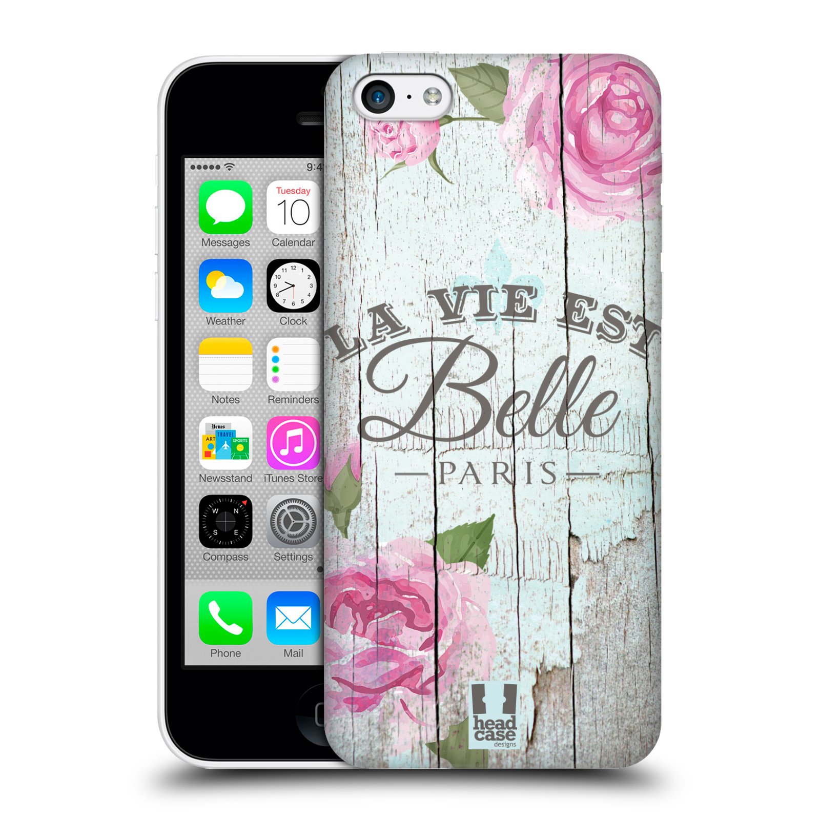 Zadní obal pro mobil Apple Iphone 5C - HEAD CASE - Francouzský motiv La Vie Est Belle