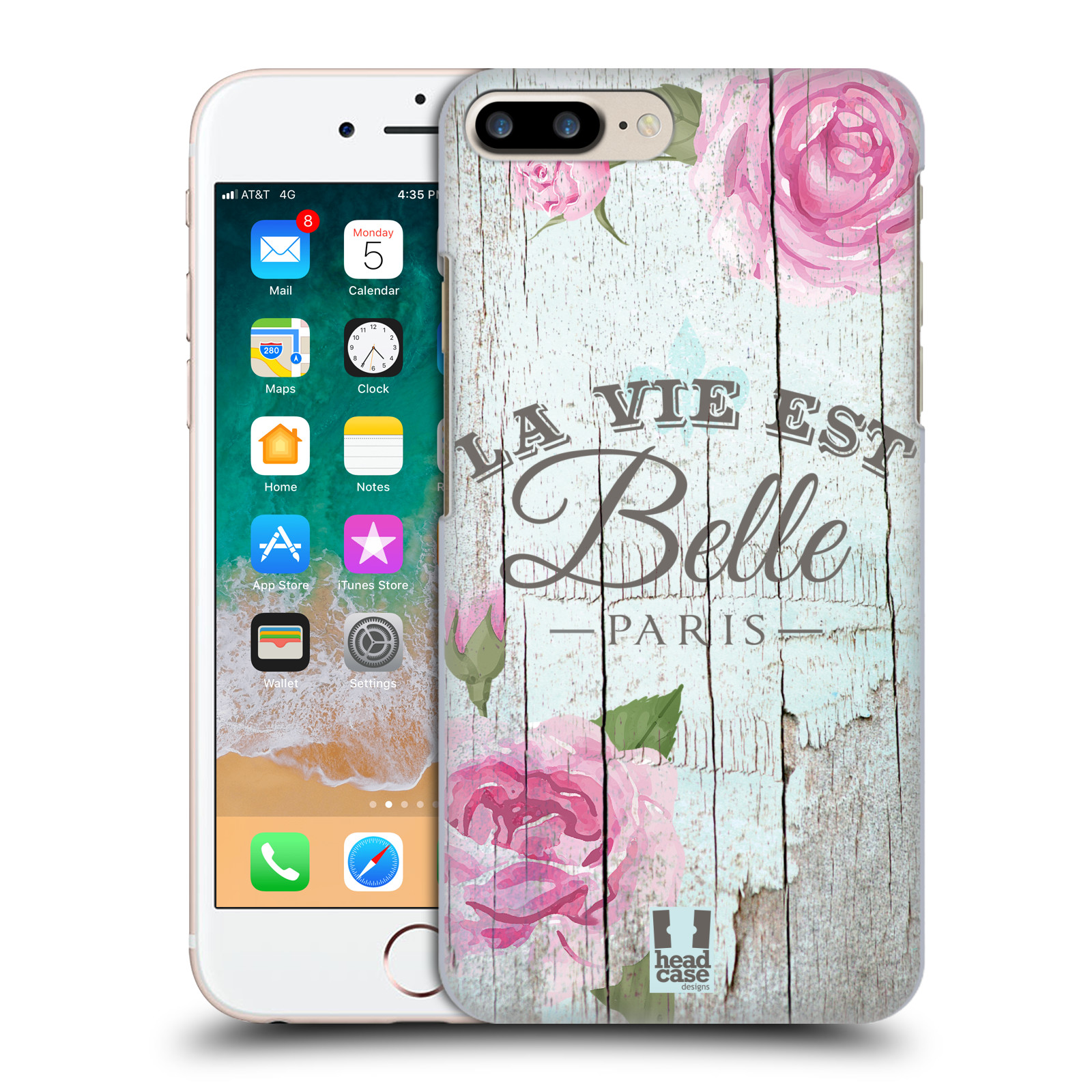 Zadní obal pro mobil Apple Iphone 7+ /  8+ - HEAD CASE - Francouzský motiv La Vie Est Belle