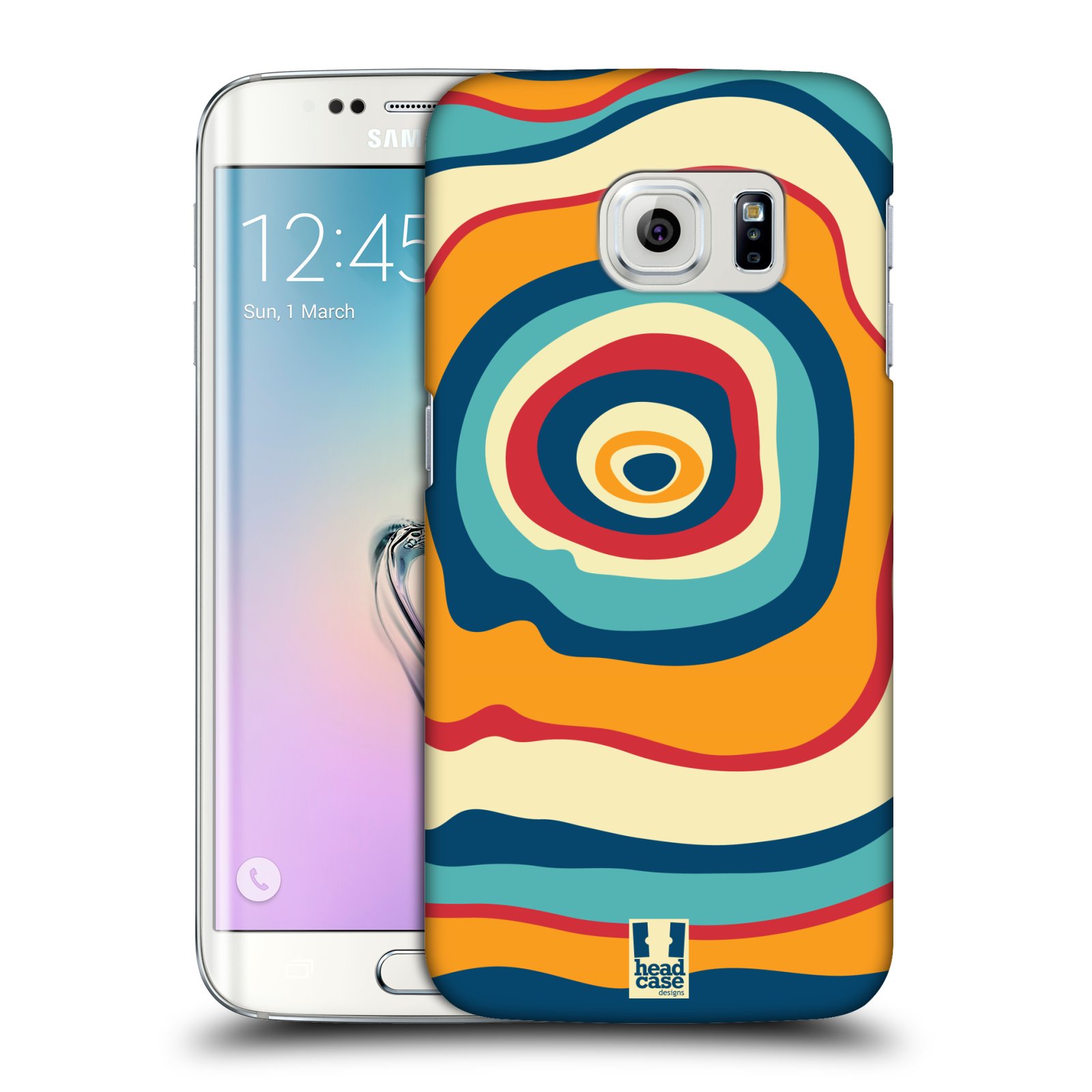 HEAD CASE plastový obal na mobil SAMSUNG Galaxy S6 EDGE (G9250, G925, G925F) vzor Barevné letokruhy SNĚNÍ