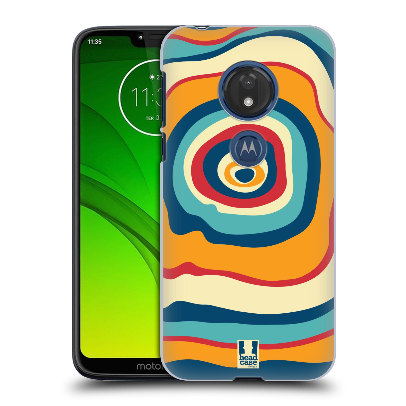 Pouzdro na mobil Motorola Moto G7 Play vzor Barevné letokruhy SNĚNÍ