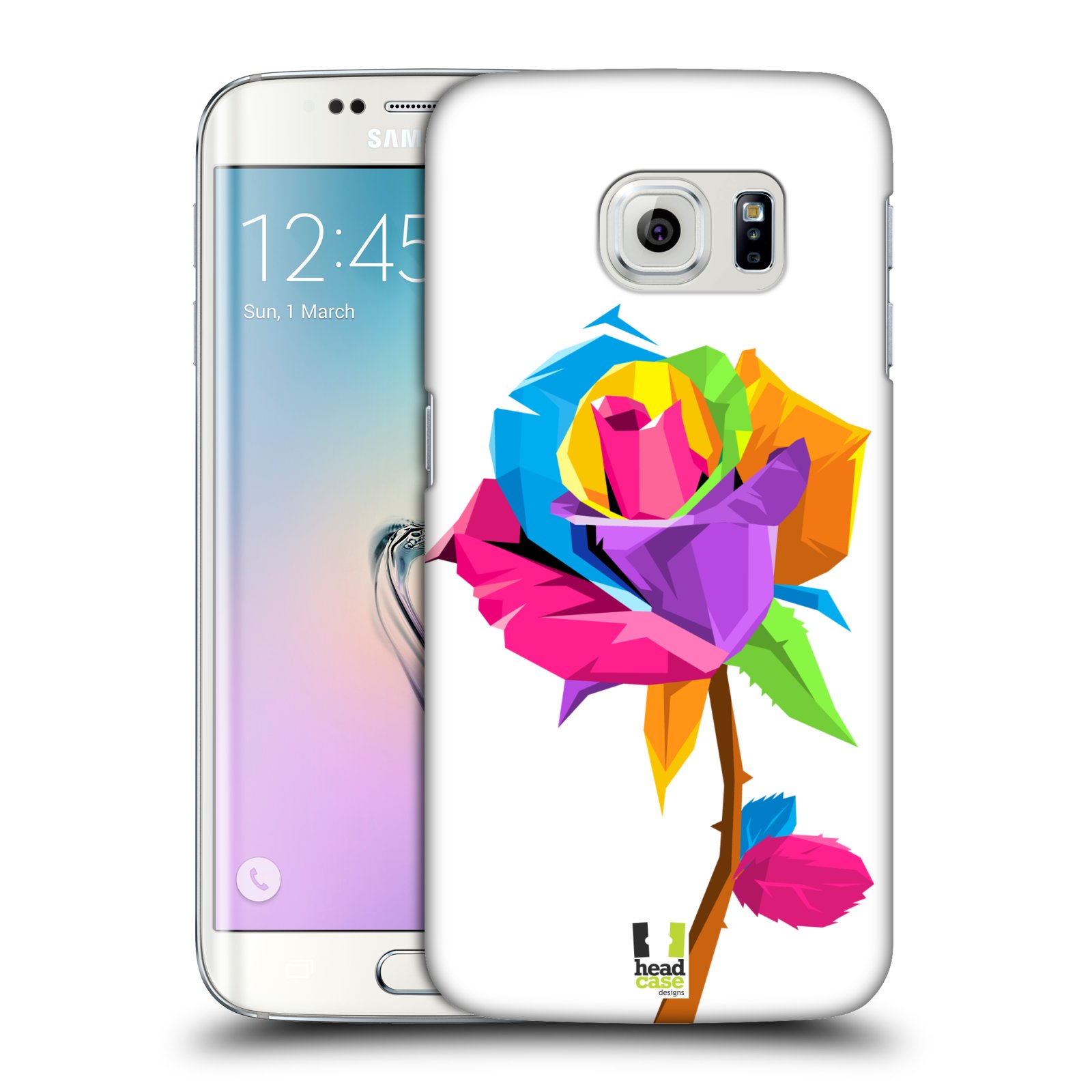 HEAD CASE plastový obal na mobil SAMSUNG Galaxy S6 EDGE (G9250, G925, G925F) vzor POP ART kubismus růže