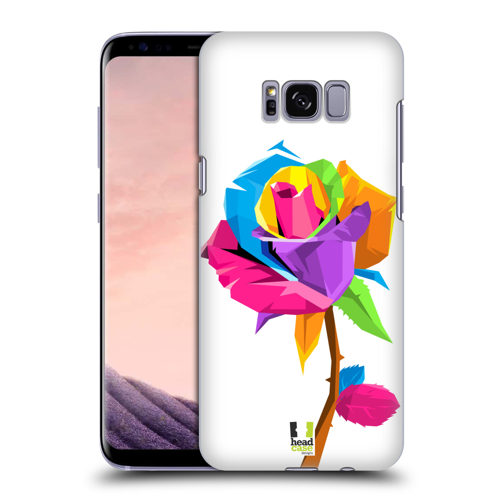 HEAD CASE plastový obal na mobil Samsung Galaxy S8 vzor POP ART kubismus růže