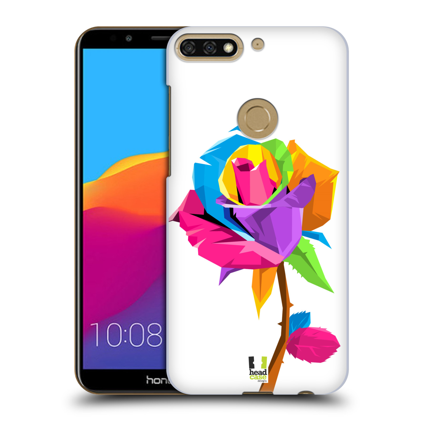 HEAD CASE plastový obal na mobil Honor 7c vzor POP ART kubismus růže