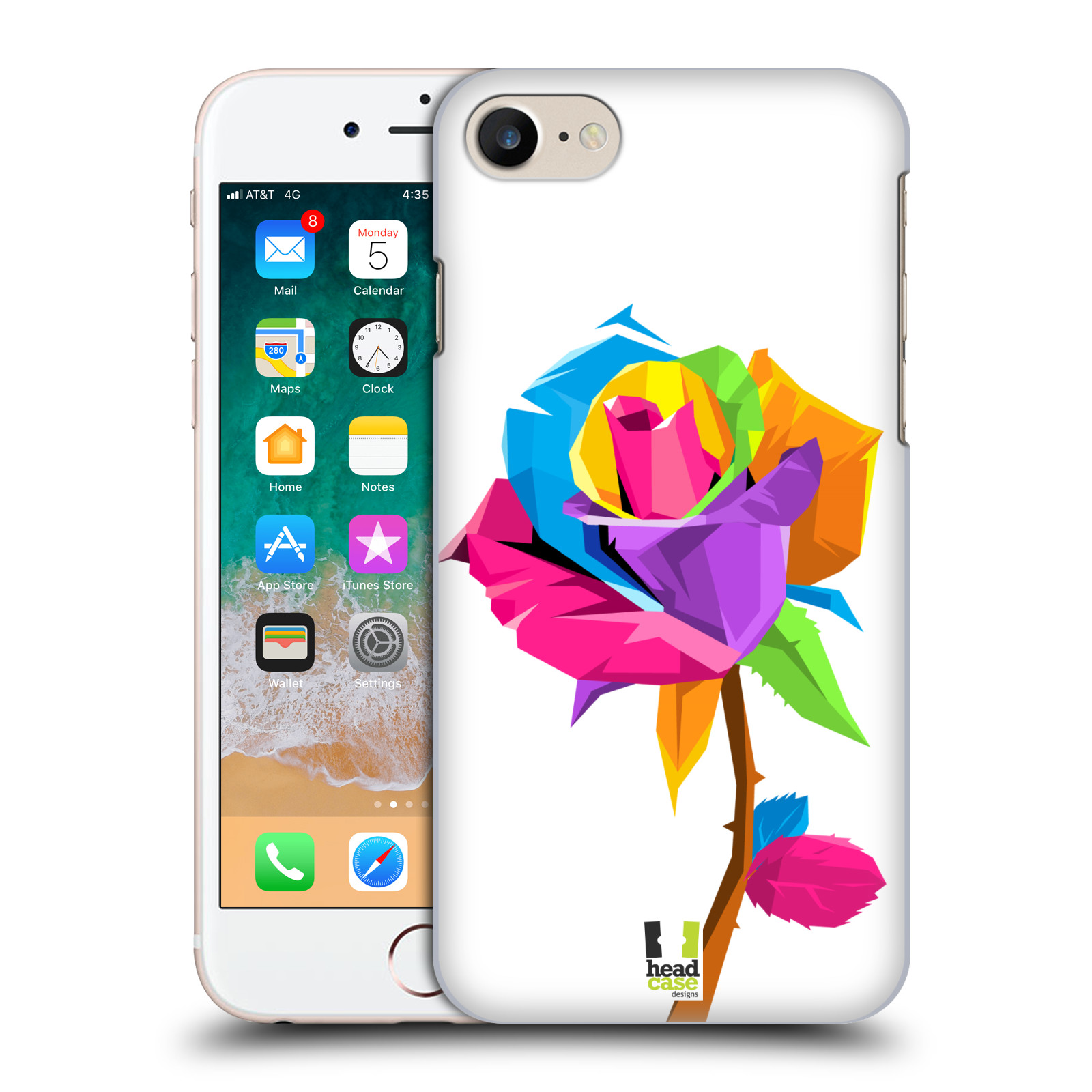 Plastové pouzdro pro mobil Apple Iphone 7/8/SE 2020 vzor POP ART kubismus růže
