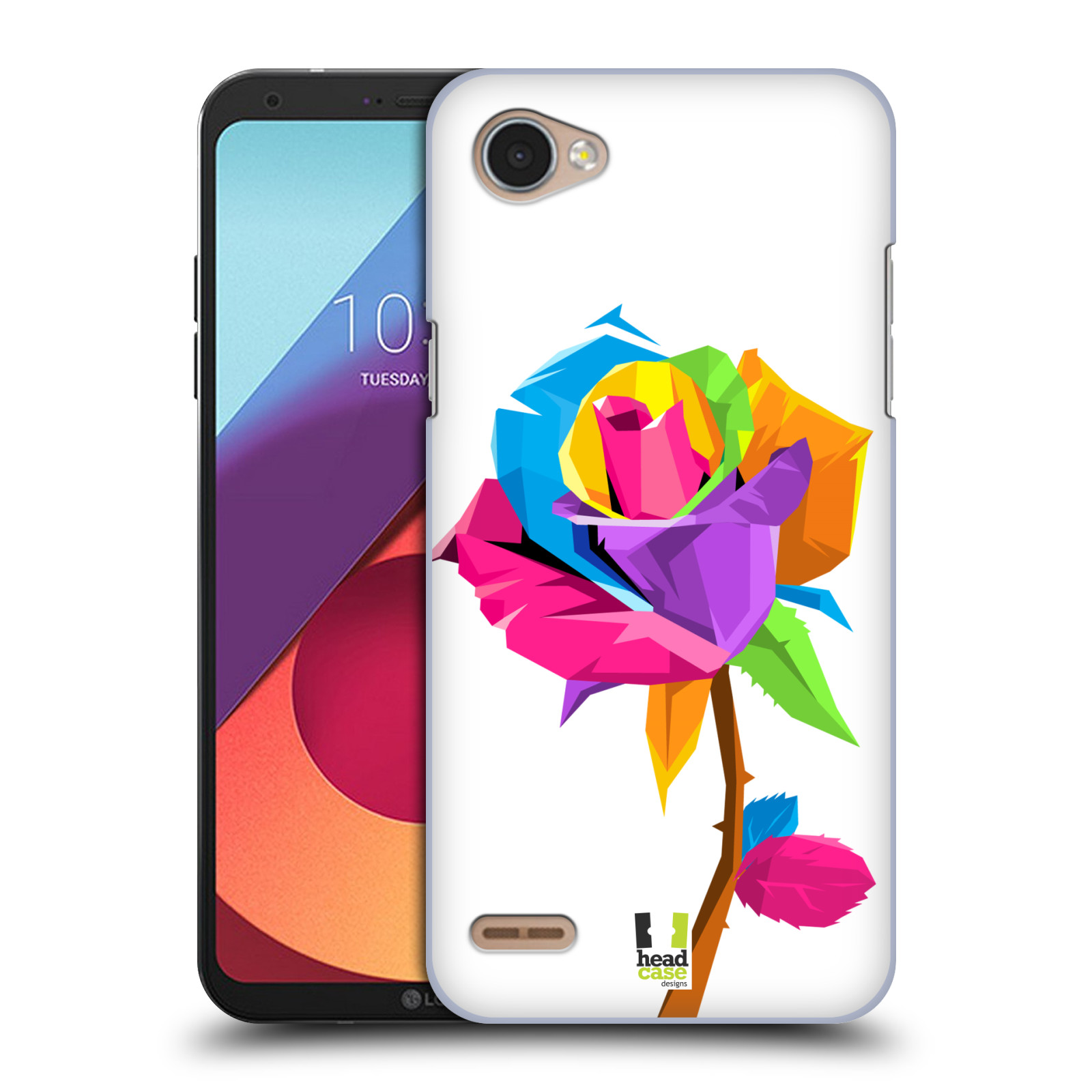 HEAD CASE plastový obal na mobil LG Q6 / Q6 PLUS vzor POP ART kubismus růže