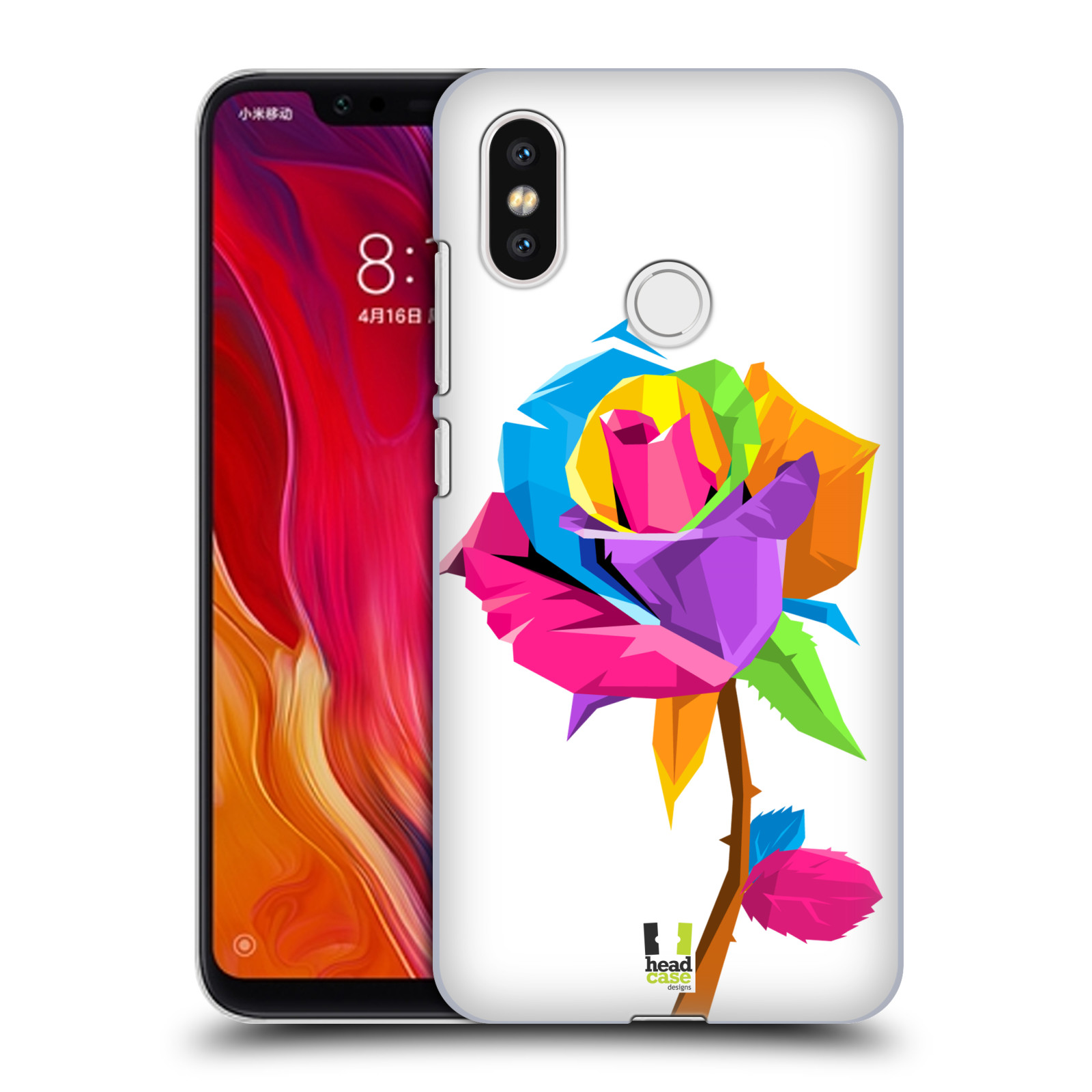 HEAD CASE plastový obal na mobil Xiaomi Mi 8 vzor POP ART kubismus růže