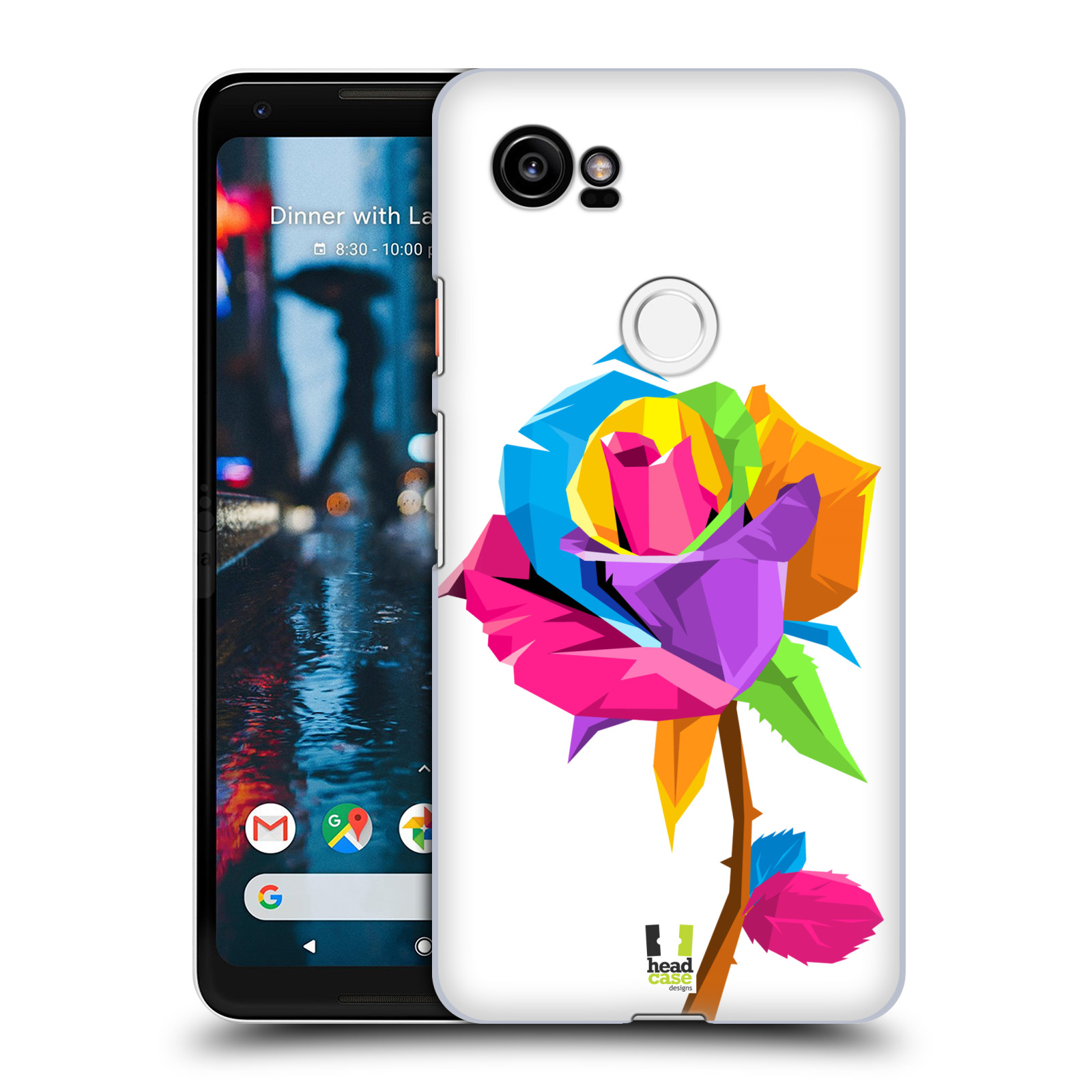 HEAD CASE plastový obal na mobil Google Pixel 2 XL vzor POP ART kubismus růže
