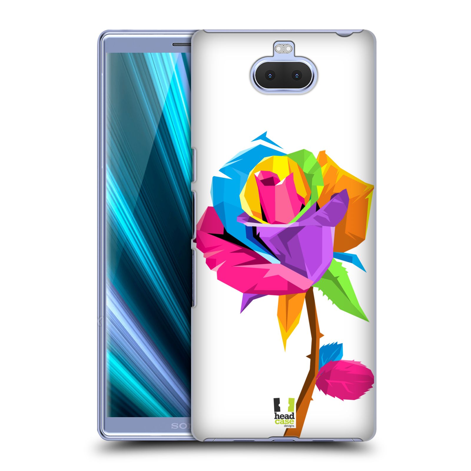Pouzdro na mobil Sony Xperia 10 - Head Case - vzor POP ART kubismus růže