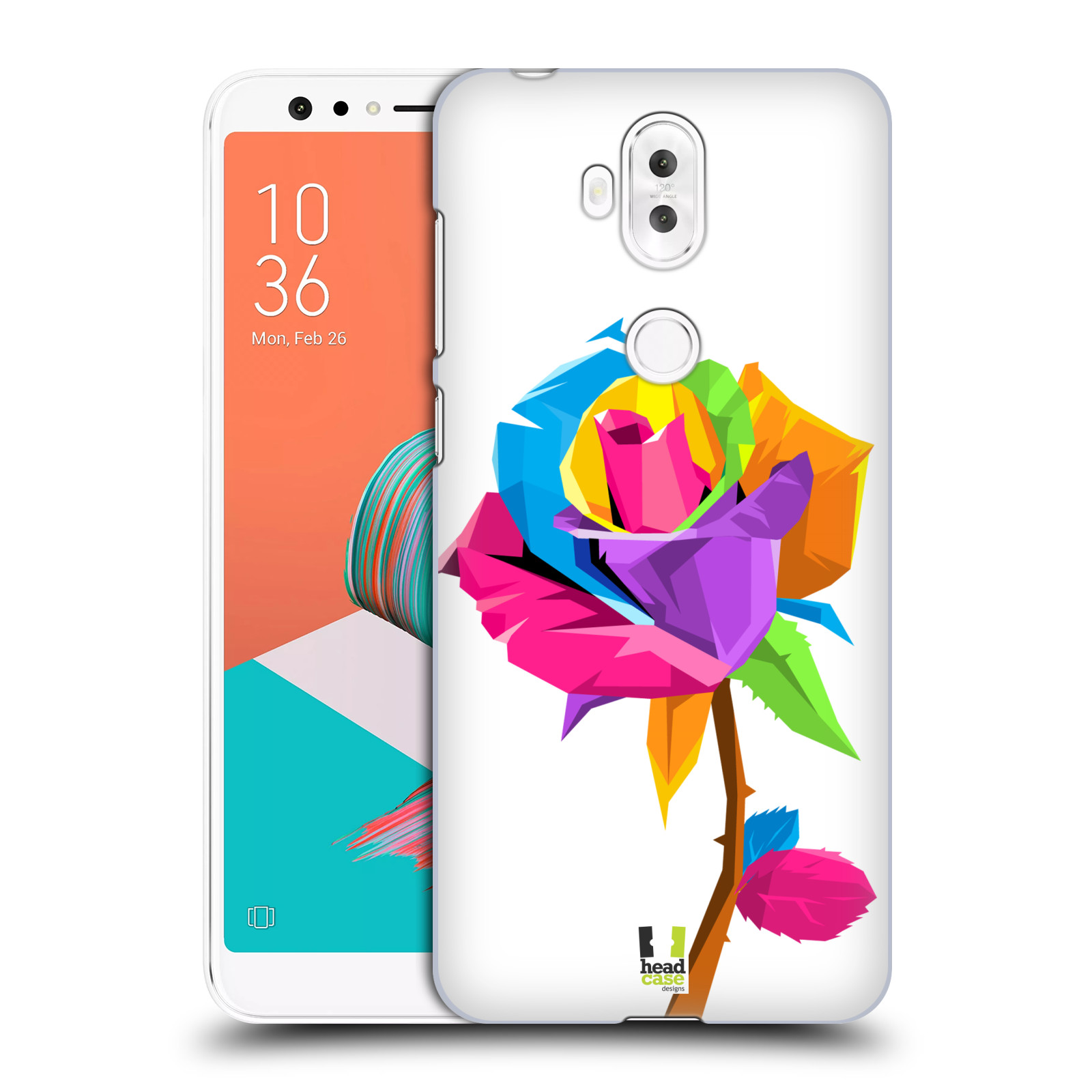 HEAD CASE plastový obal na mobil Asus Zenfone 5 LITE ZC600KL vzor POP ART kubismus růže