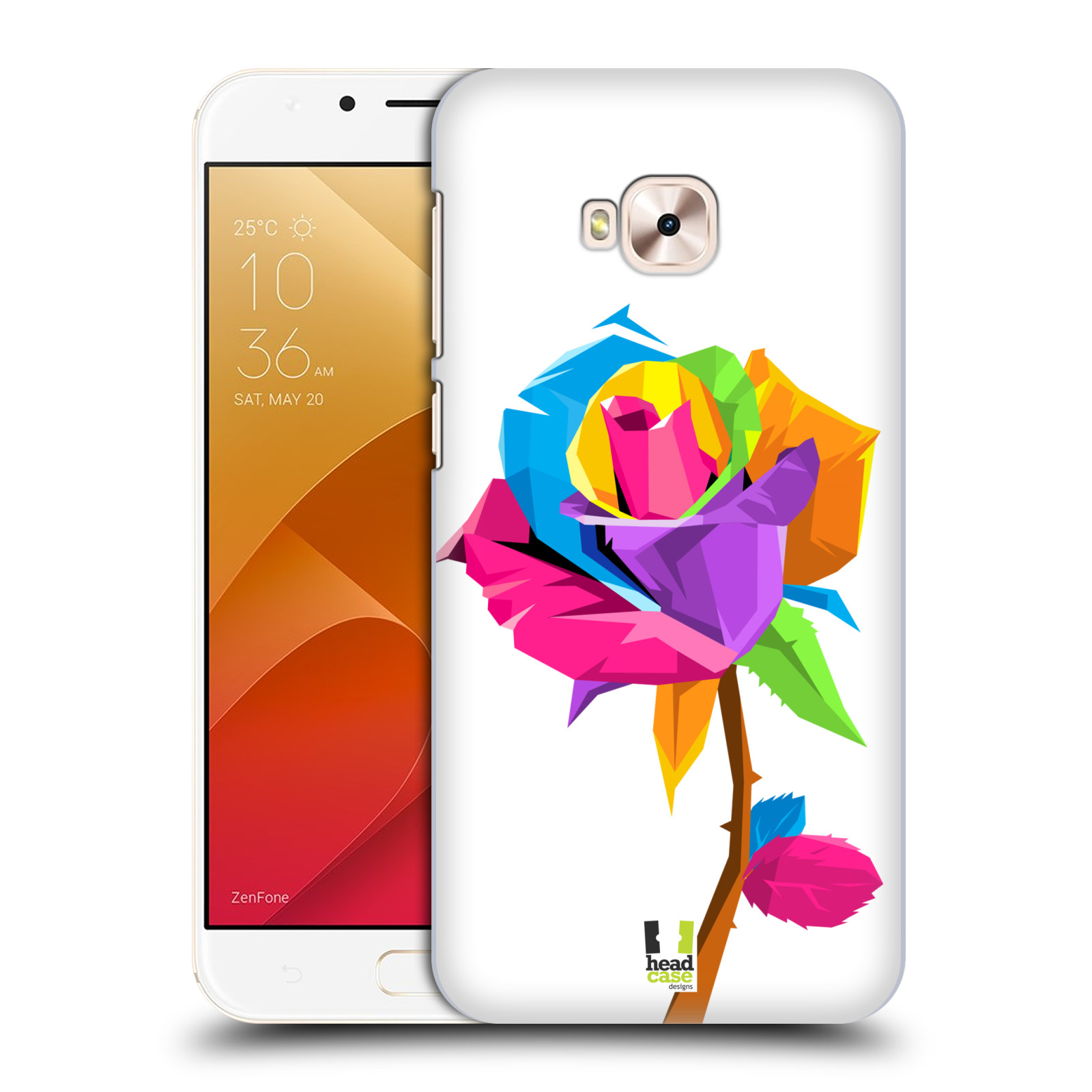 HEAD CASE plastový obal na mobil Asus Zenfone 4 Selfie Pro ZD552KL vzor POP ART kubismus růže