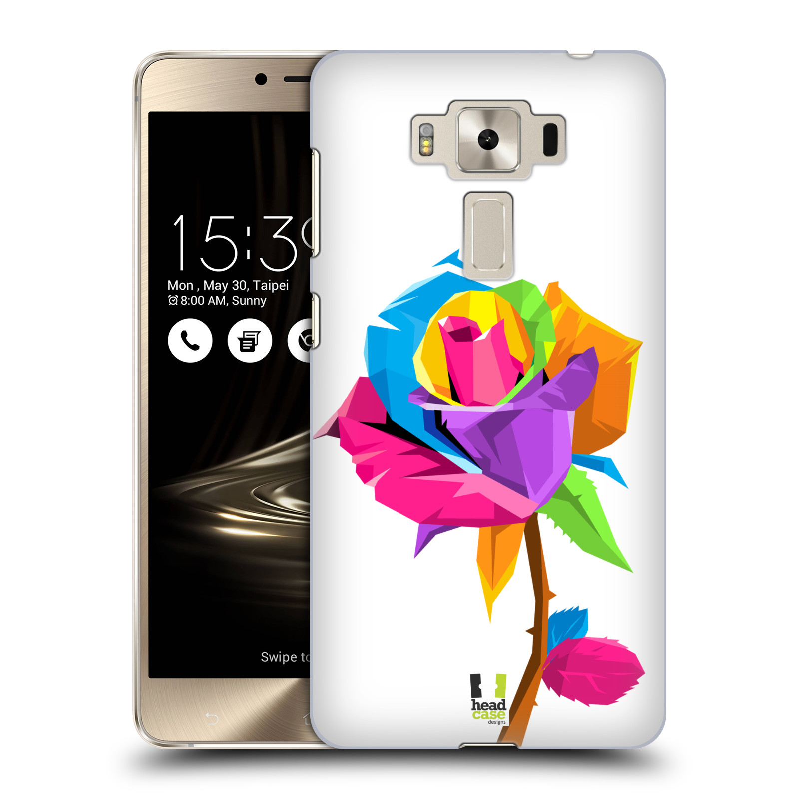 HEAD CASE plastový obal na mobil Asus Zenfone 3 DELUXE ZS550KL vzor POP ART kubismus růže