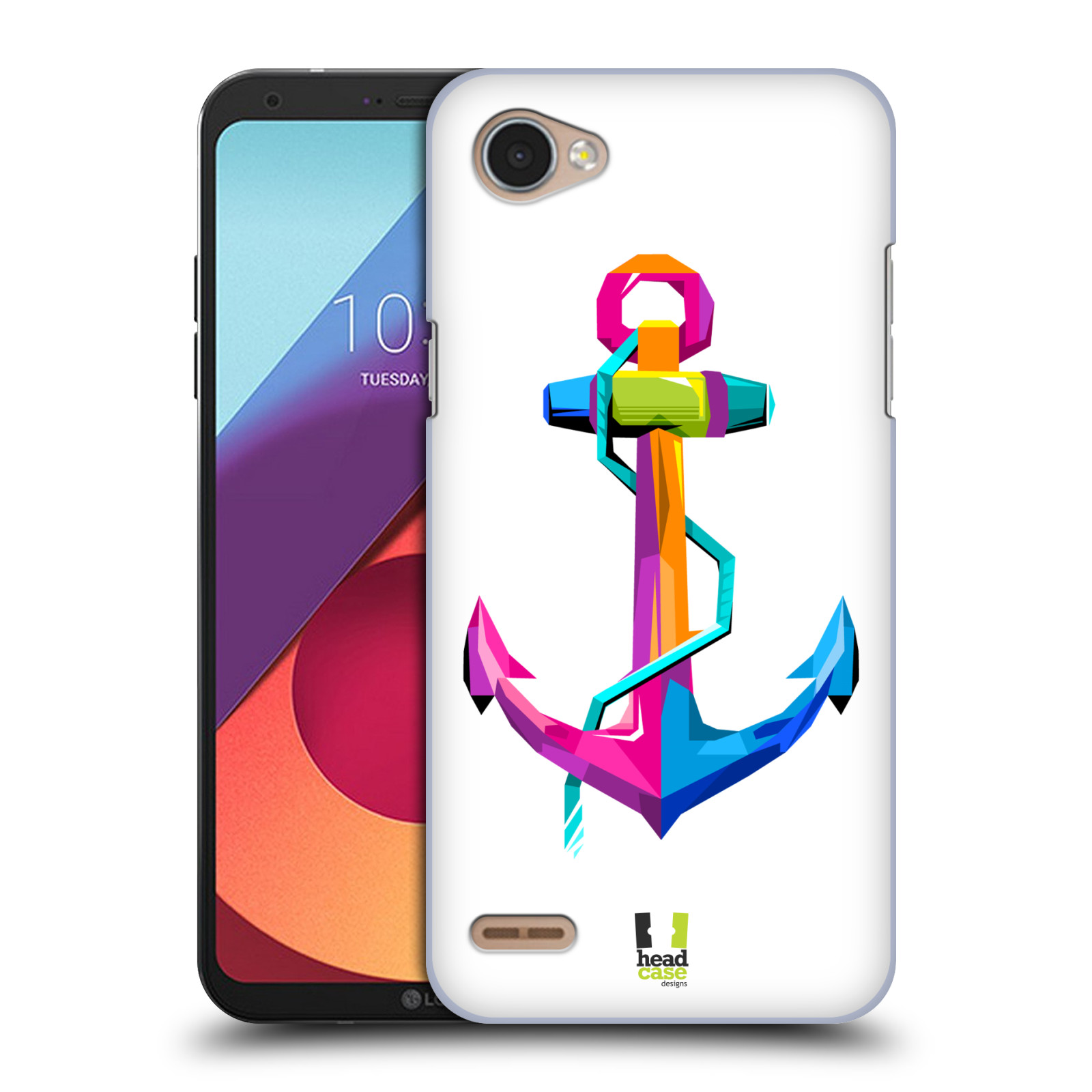 HEAD CASE plastový obal na mobil LG Q6 / Q6 PLUS vzor POP ART kubismus kotva naděje