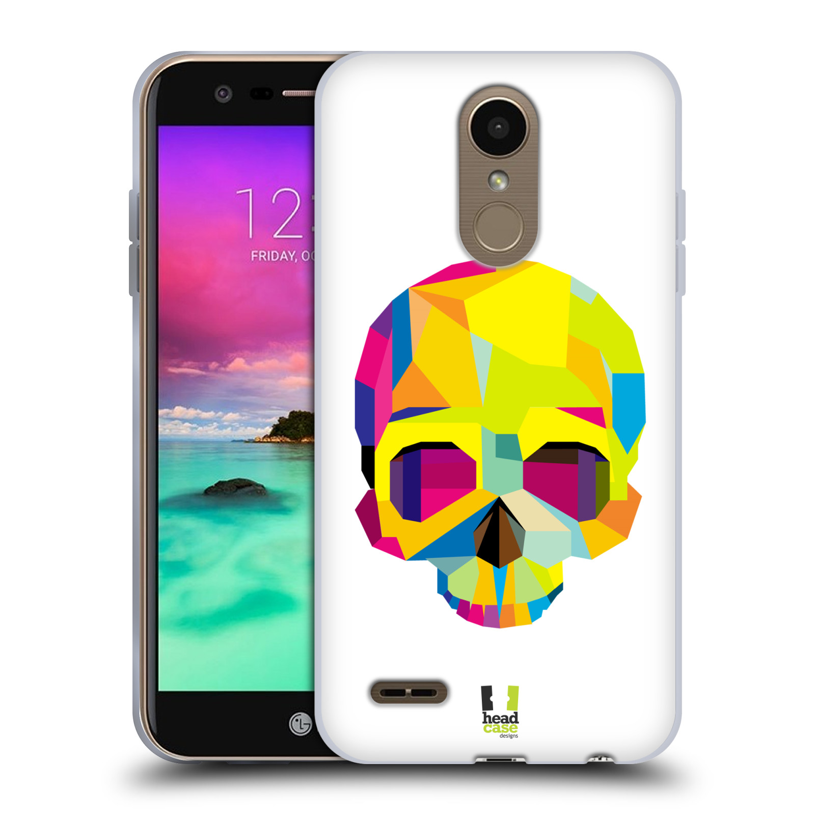 HEAD CASE silikonový obal na mobil LG K11 / K10 2018 vzor POP ART kubismus smrtelnost