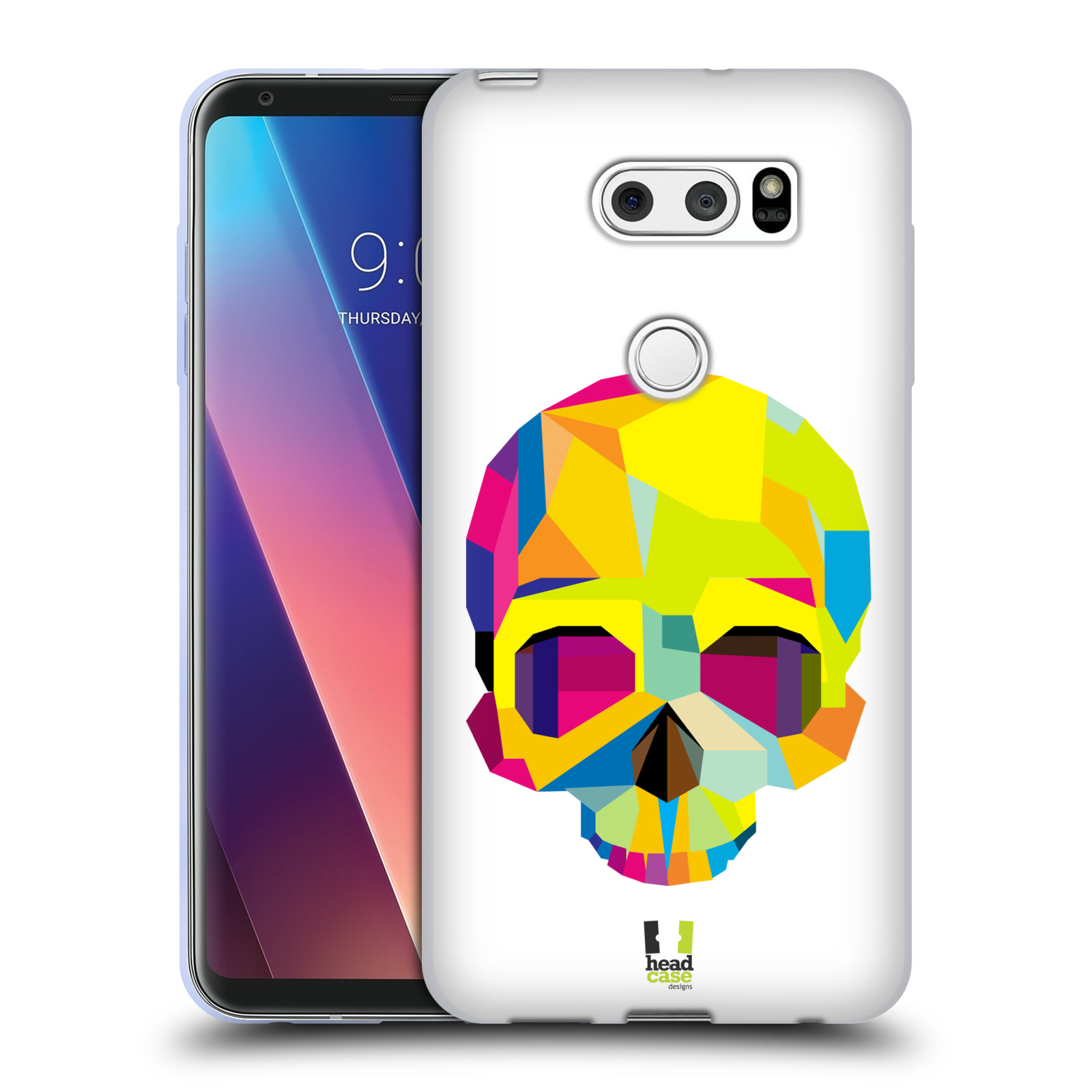 HEAD CASE silikonový obal na mobil LG V30 / V30 PLUS vzor POP ART kubismus smrtelnost