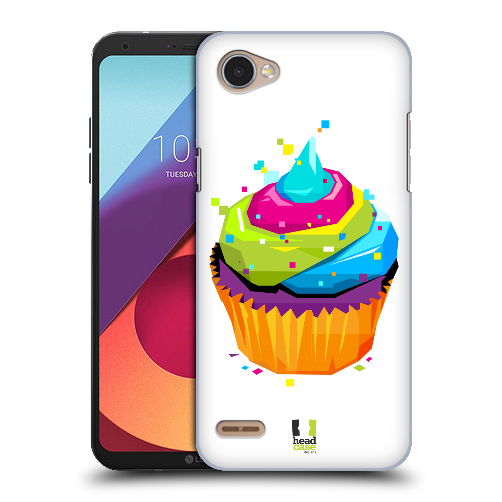 HEAD CASE plastový obal na mobil LG Q6 / Q6 PLUS vzor POP ART kubismus dortík