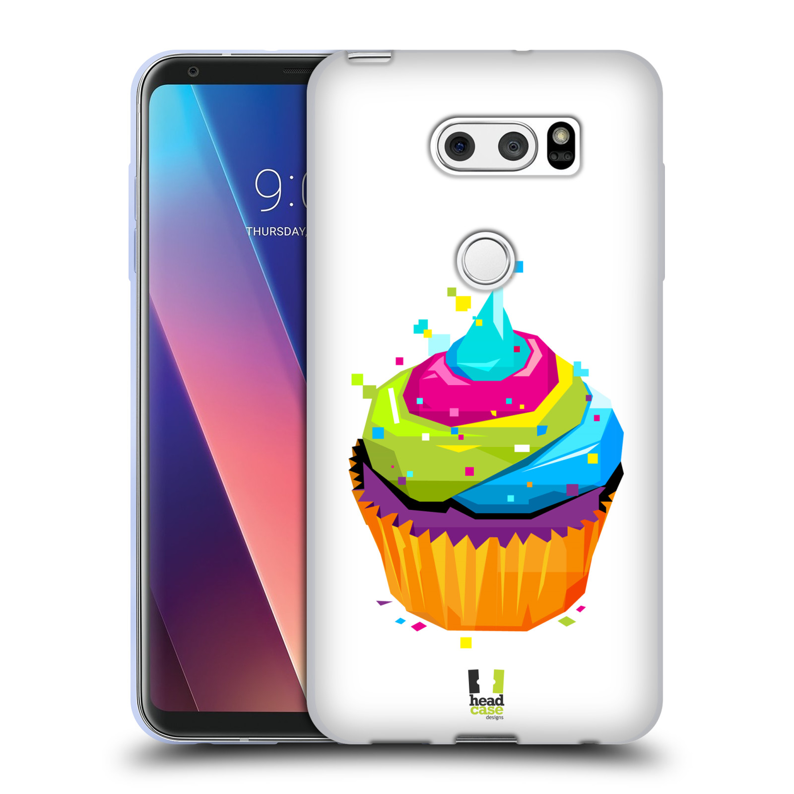 HEAD CASE silikonový obal na mobil LG V30 / V30 PLUS vzor POP ART kubismus dortík