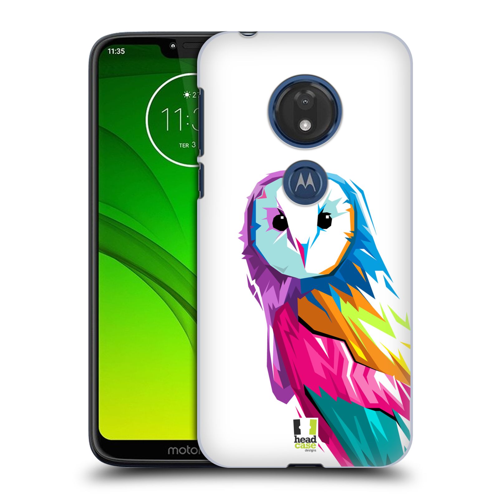 Pouzdro na mobil Motorola Moto G7 Play vzor POP ART kubismus SOVA