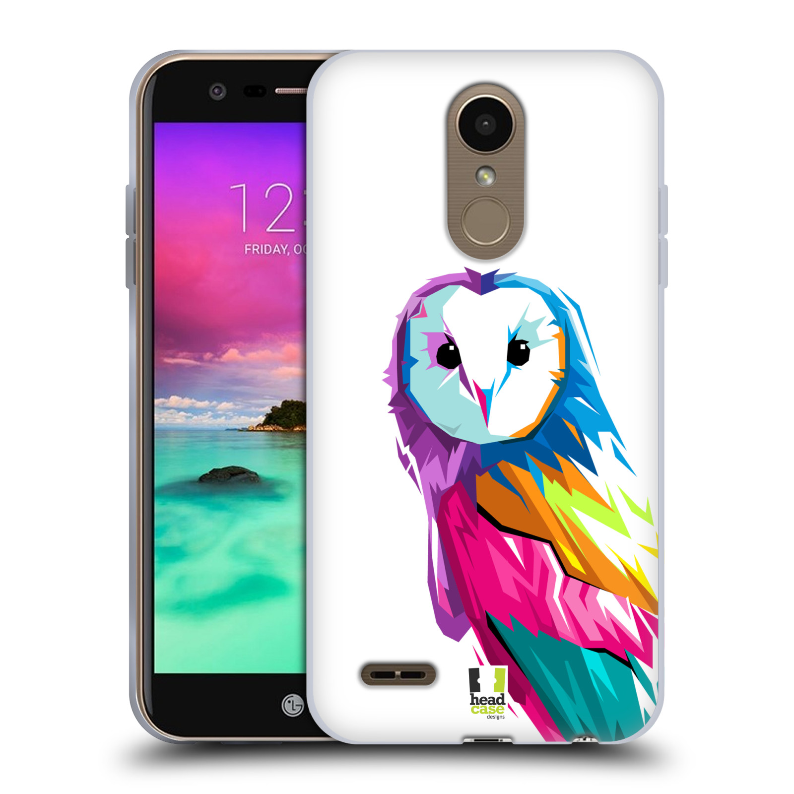 HEAD CASE silikonový obal na mobil LG K11 / K10 2018 vzor POP ART kubismus SOVA